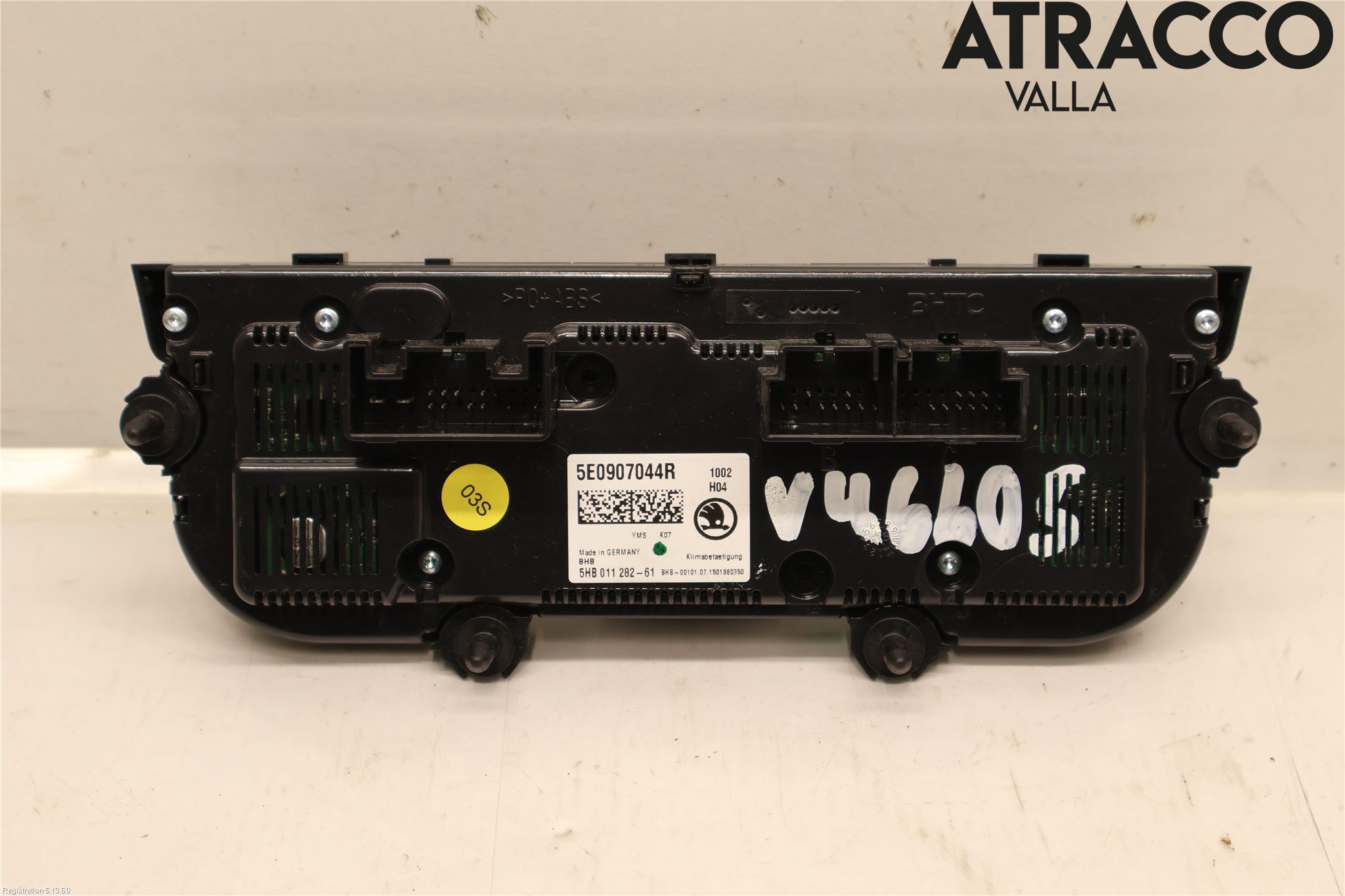 Skoda OCTAVIA (5E) 13-20 Varme Ac Betjening-Display