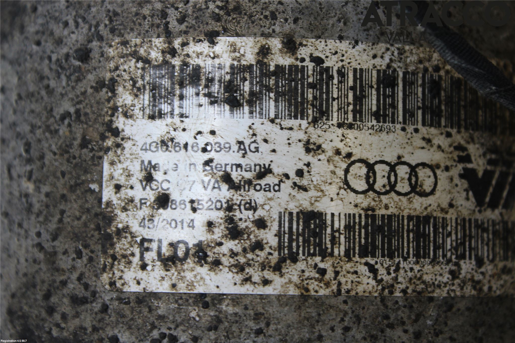 Audi A6 ALLROAD 12-18 Fjærbein Foran Venstre
