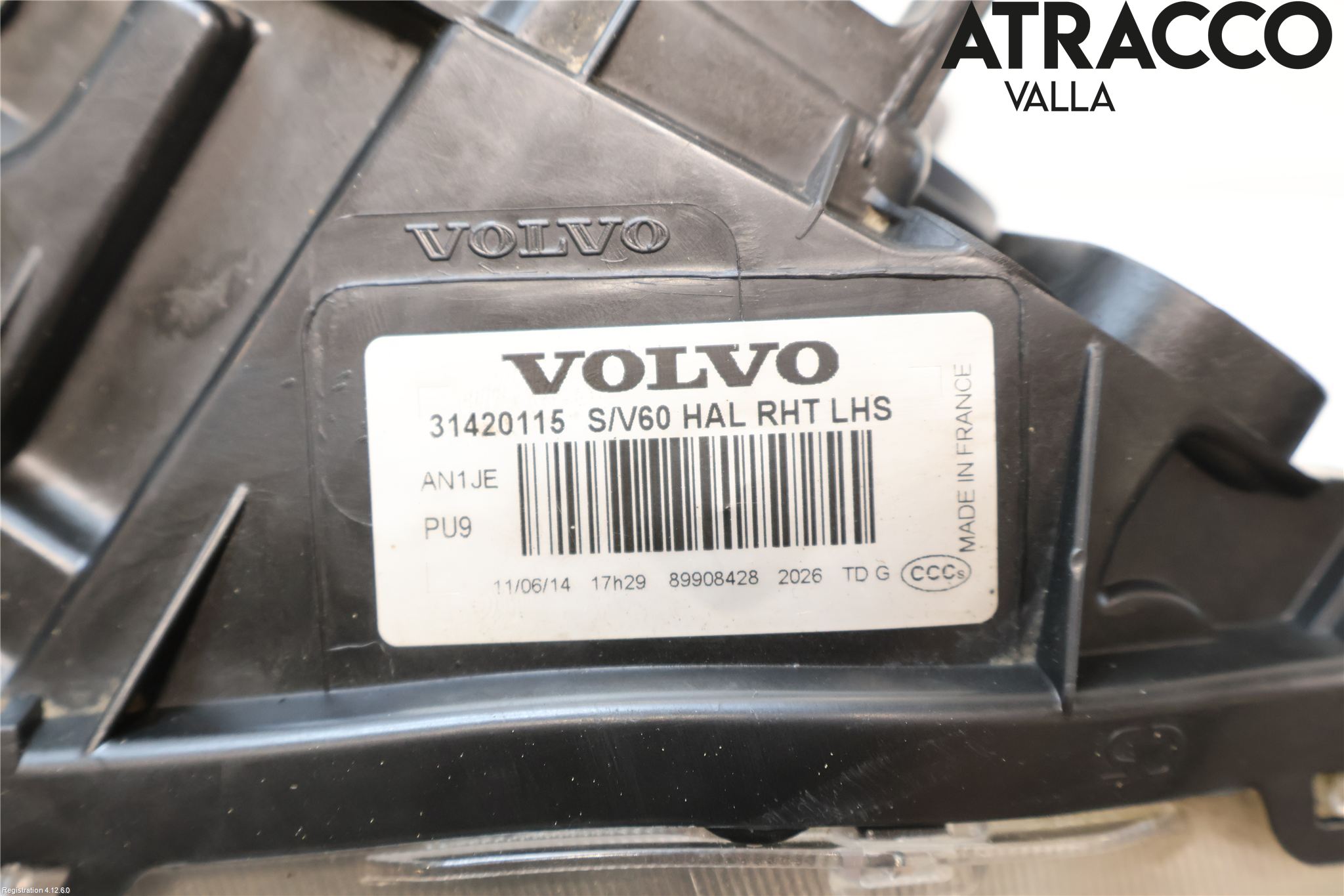 Volvo V60 14-18 Frontlykt Venstre
