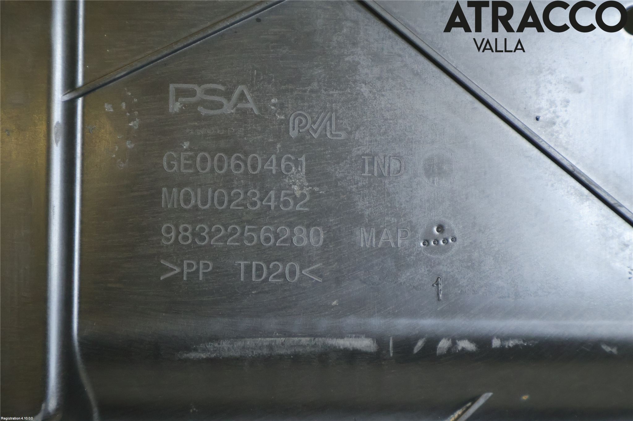 Peugeot 408 22- Bunnplate U Motor-Gear-Dørk