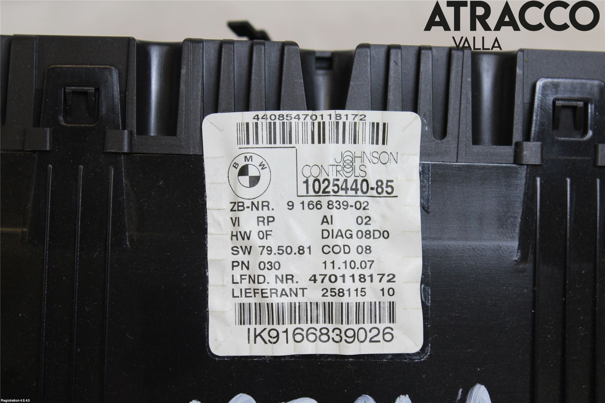 BMW 3 E90/91 SED/TOU 05-12 Instr Kombinert