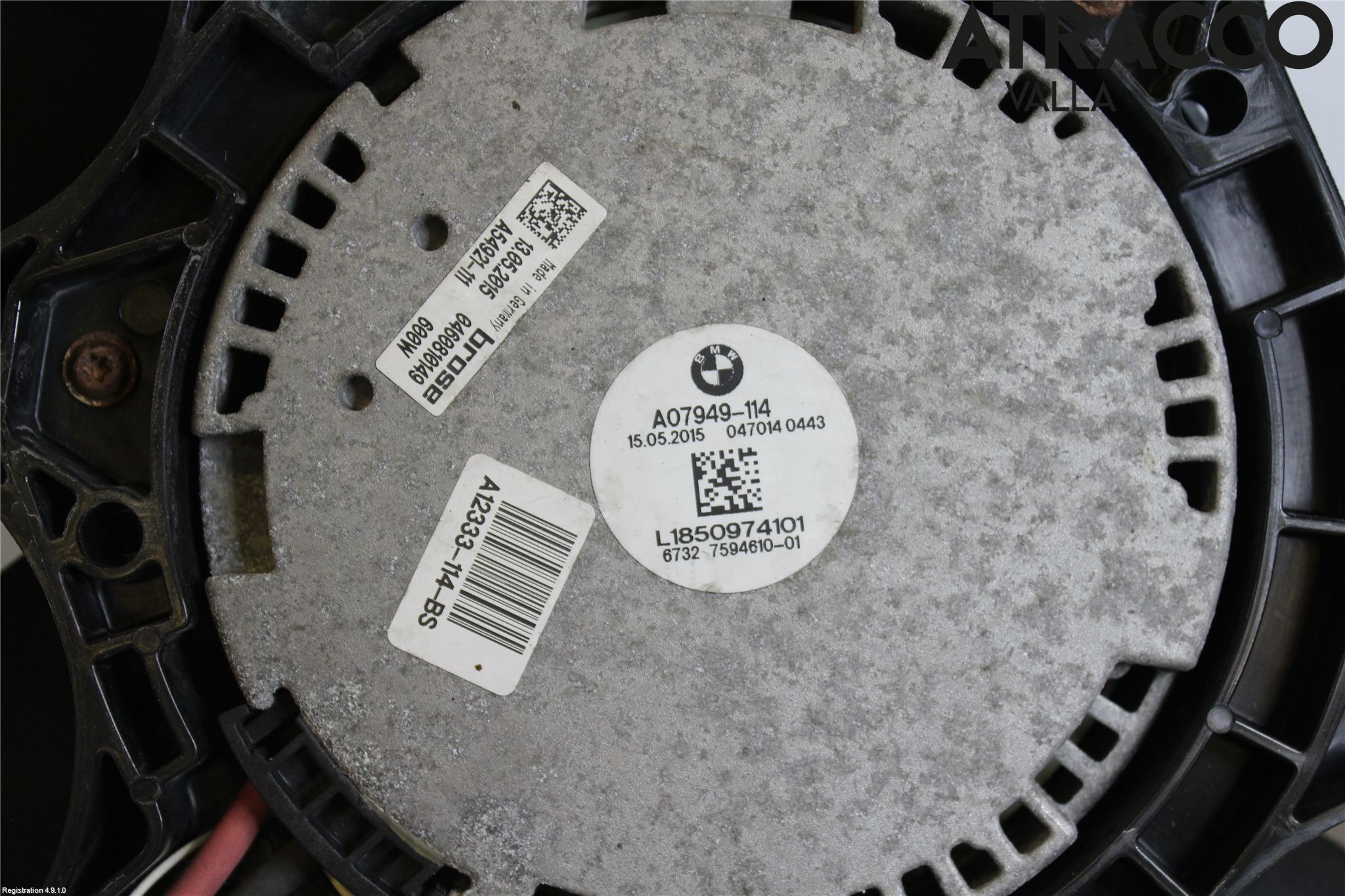 BMW 5 F10/F11/F18 09-17 Kjølevifte Elektrisk