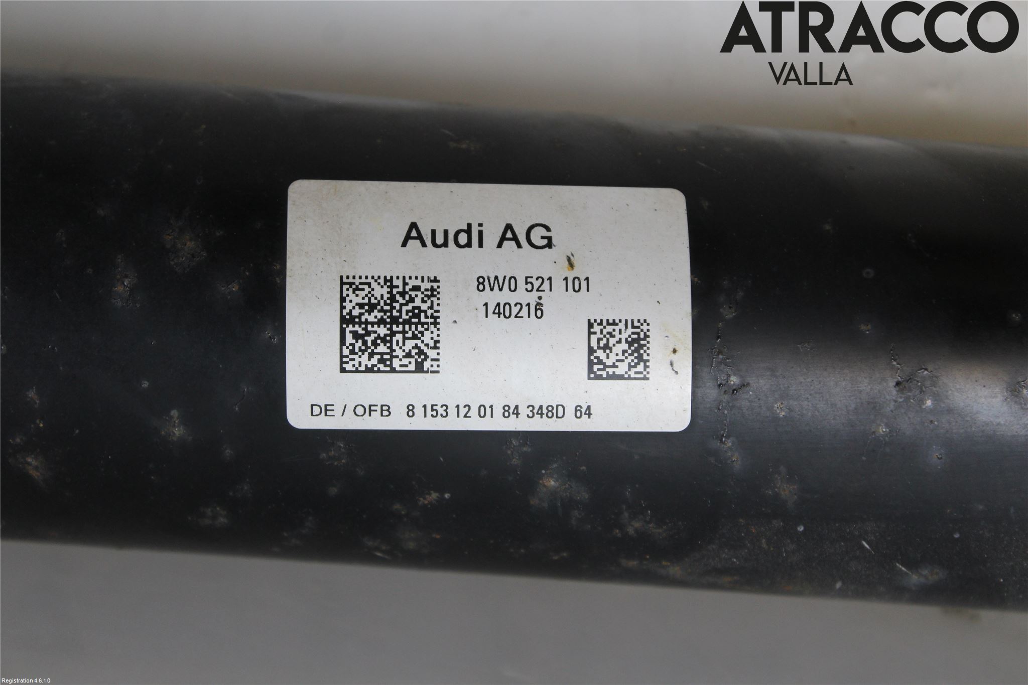 Audi A4/S4 B9 16-19 Mellomaksel Kompl