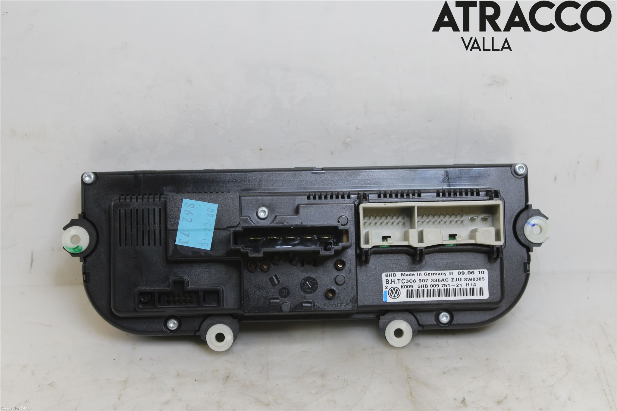 Volkswagen VW GOLF VI 09-13 Varme Ac Betjening-Display