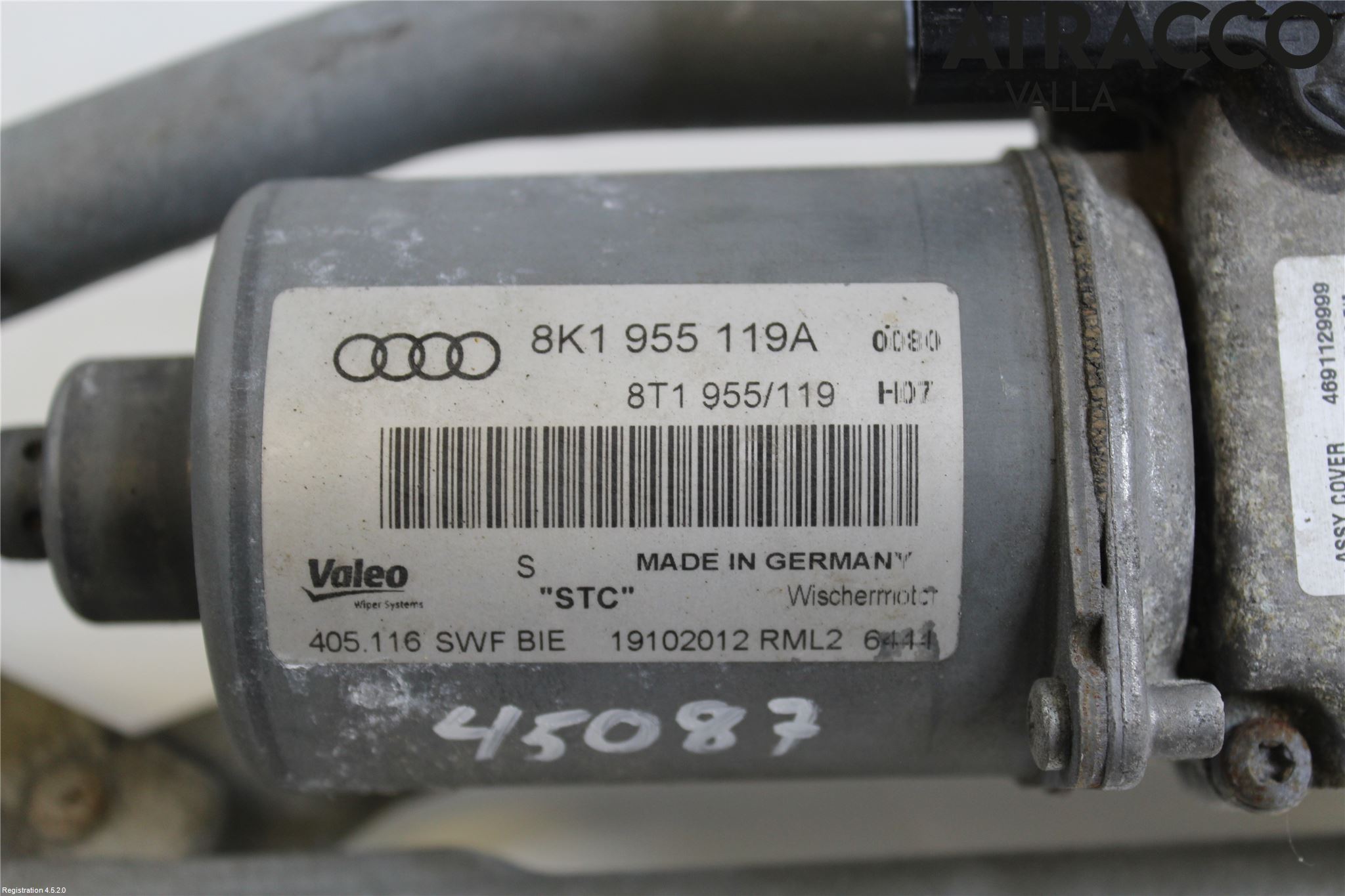Audi A4/S4 08-11 Viskeroverføring Frontrute