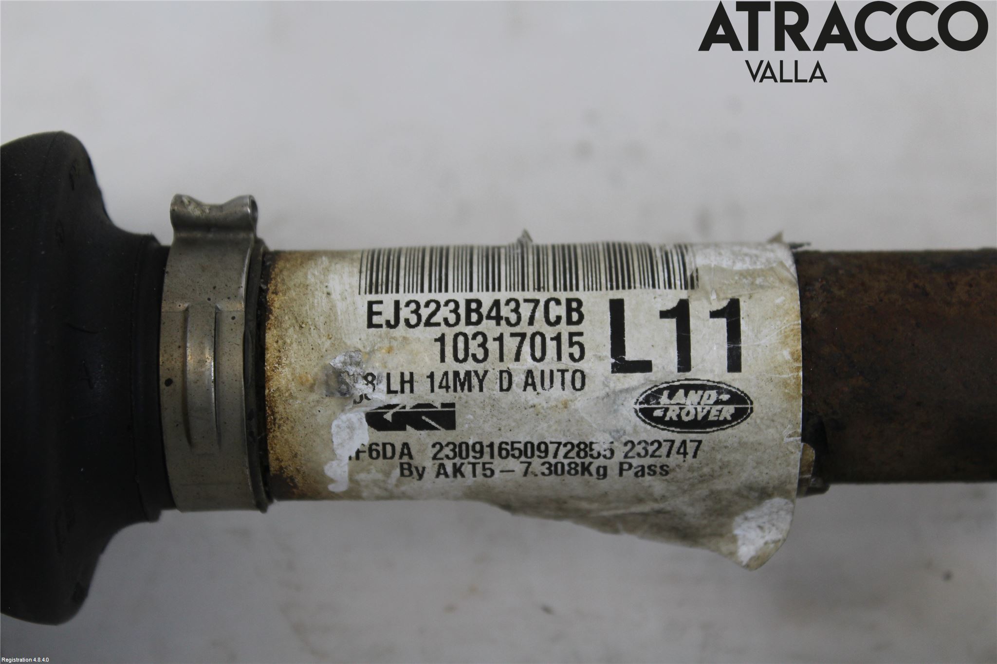 Landrover LAND ROVER RANGE ROVER EVOQUE (L538) 11-18 Drivaksel Foran Kompl Venstre