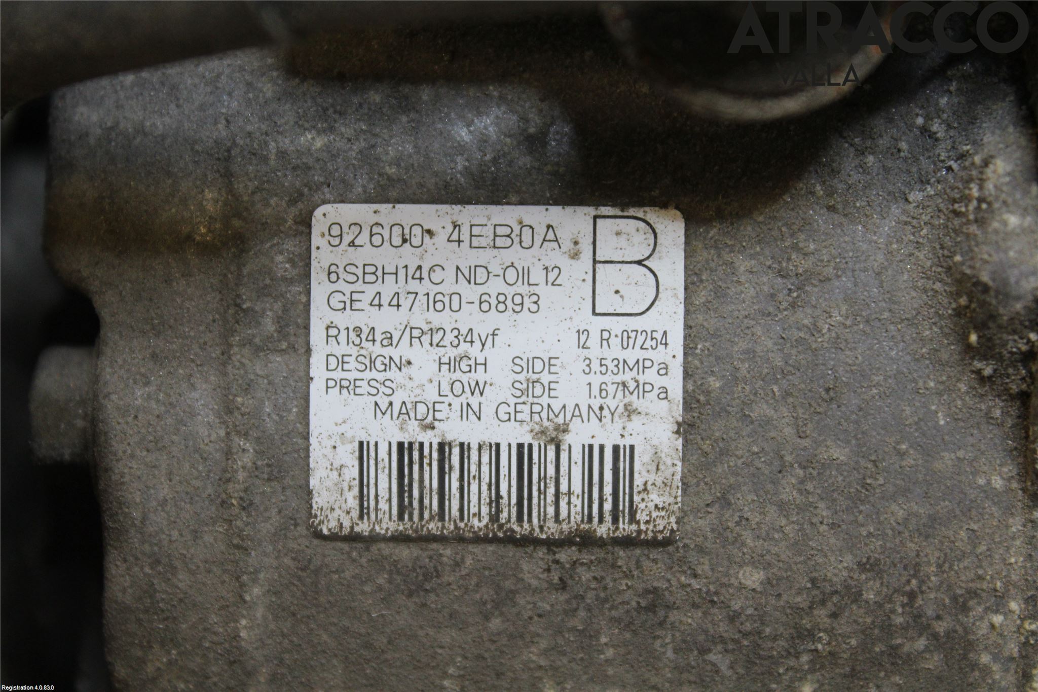 Nissan QASHQAI 14-17 Varme Ac Kompressor