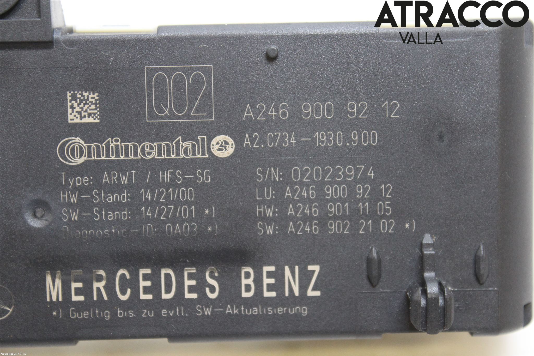 Mercedes-Benz MB GLA-KLASS (X156) 13-20 Styreenhet Bakluke