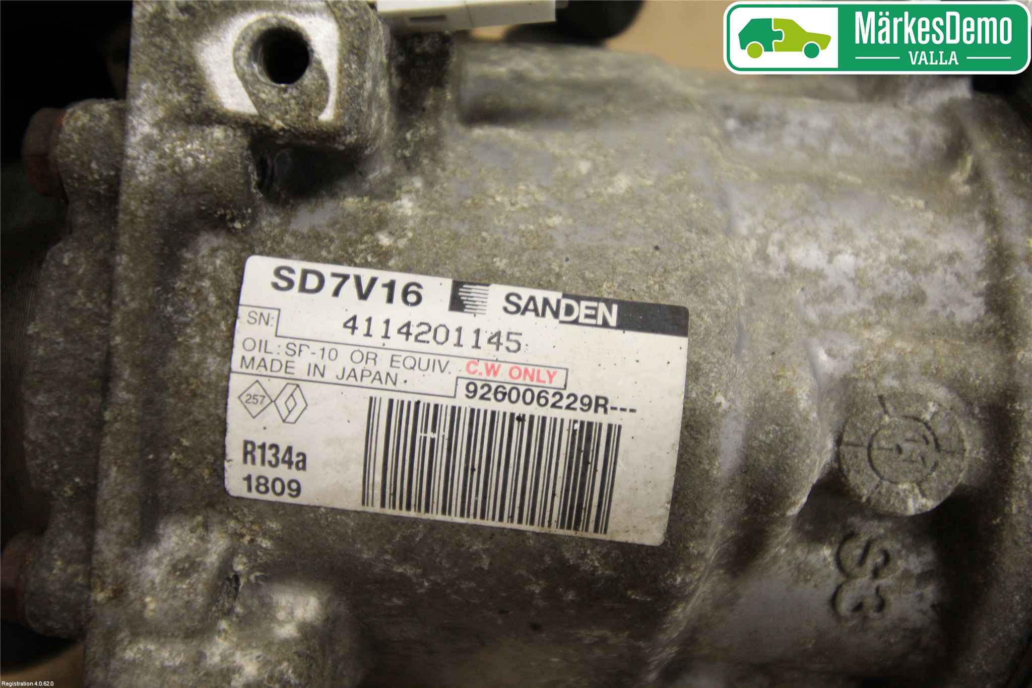 Dacia DUSTER 10-17 Varme Ac Kompressor