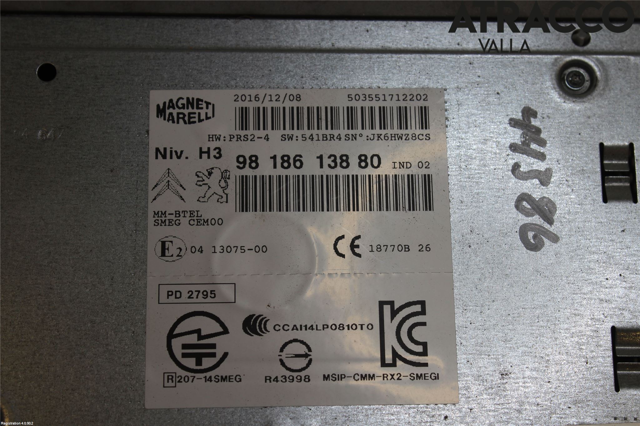 Peugeot 308 14-21 Stereo Radio