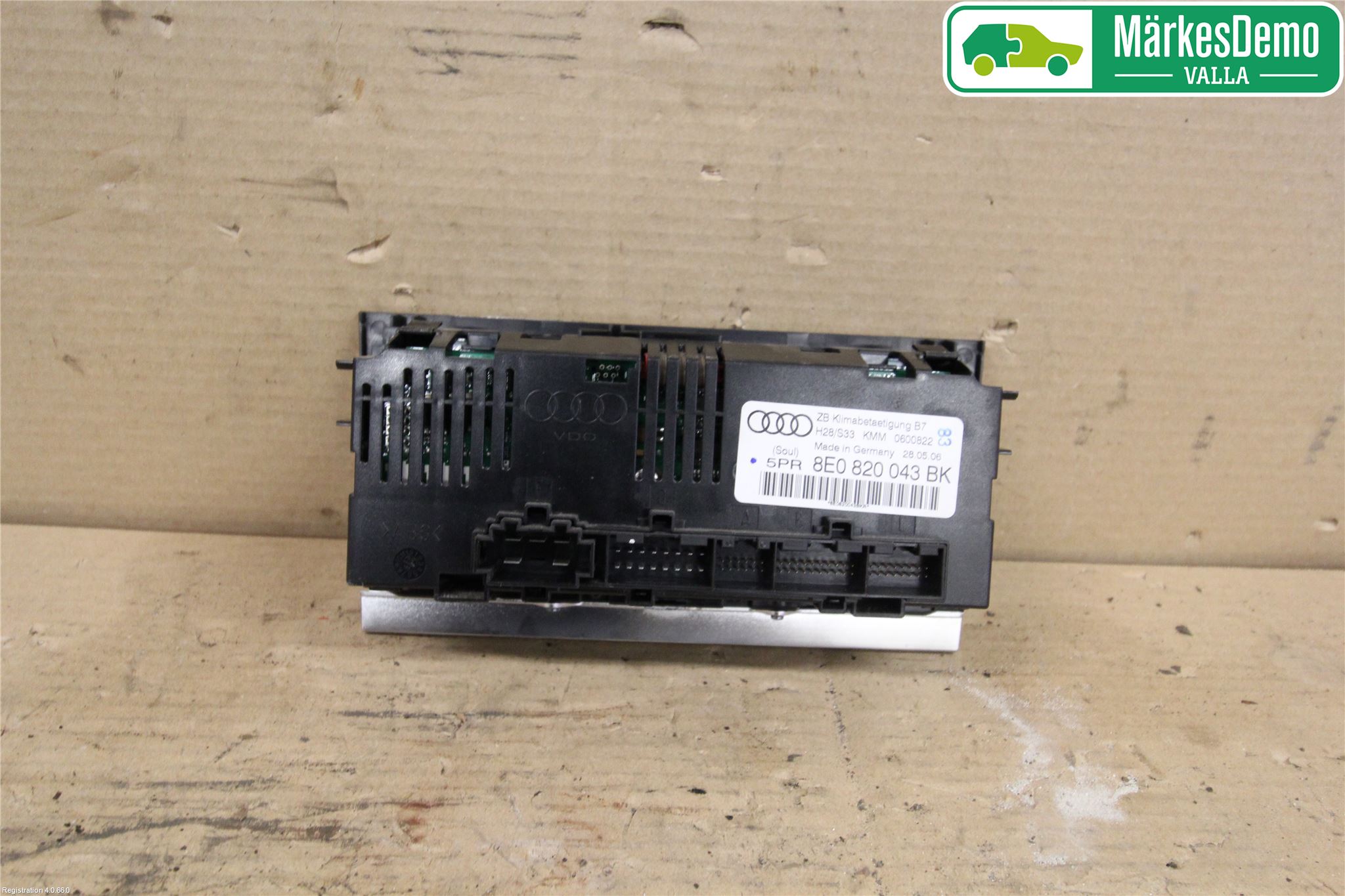 Audi A4/S4 05-07 Varme Ac Betjening-Display