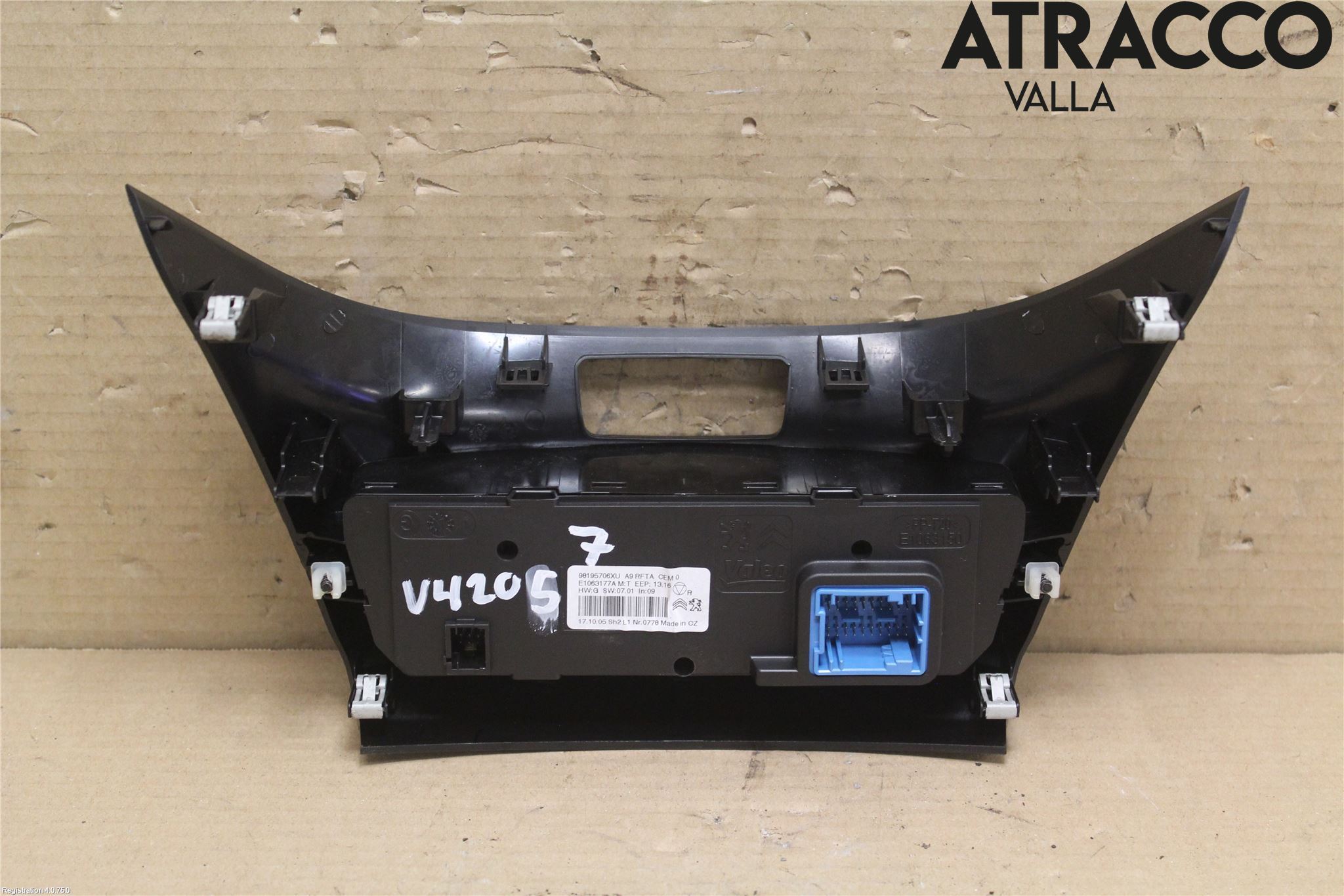 Peugeot 2008 13-20 Varme Ac Betjening-Display