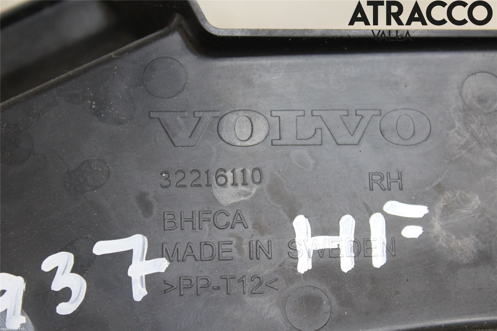 Volvo XC60 18- Visker Deksel-Grill-Under Frr