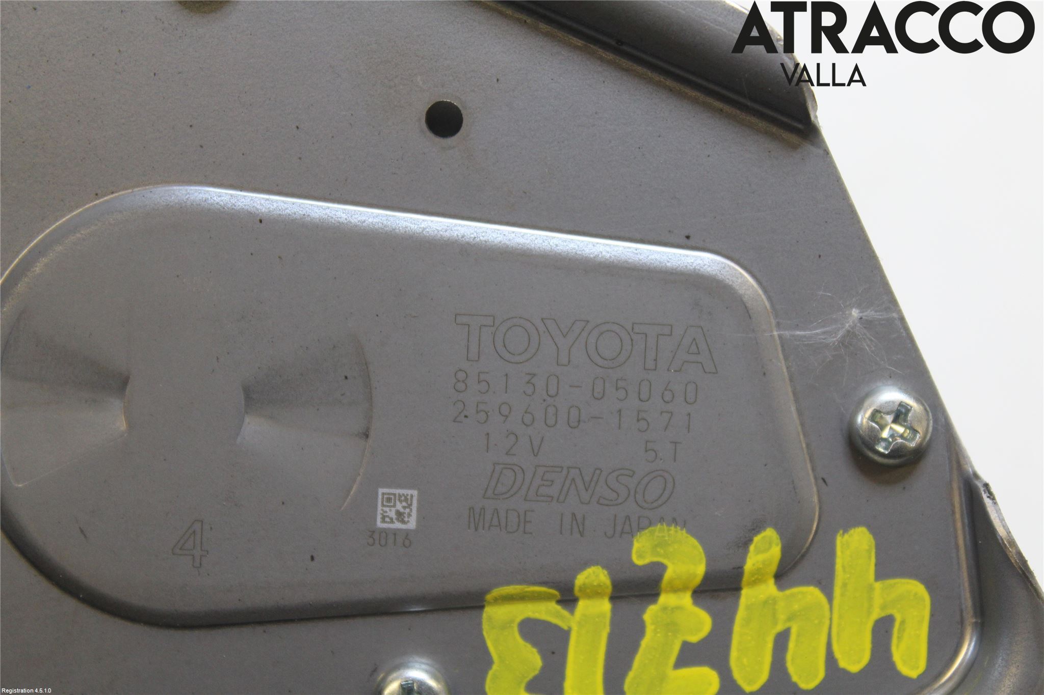 Toyota AVENSIS 16-18 Viskermotor Bakluke