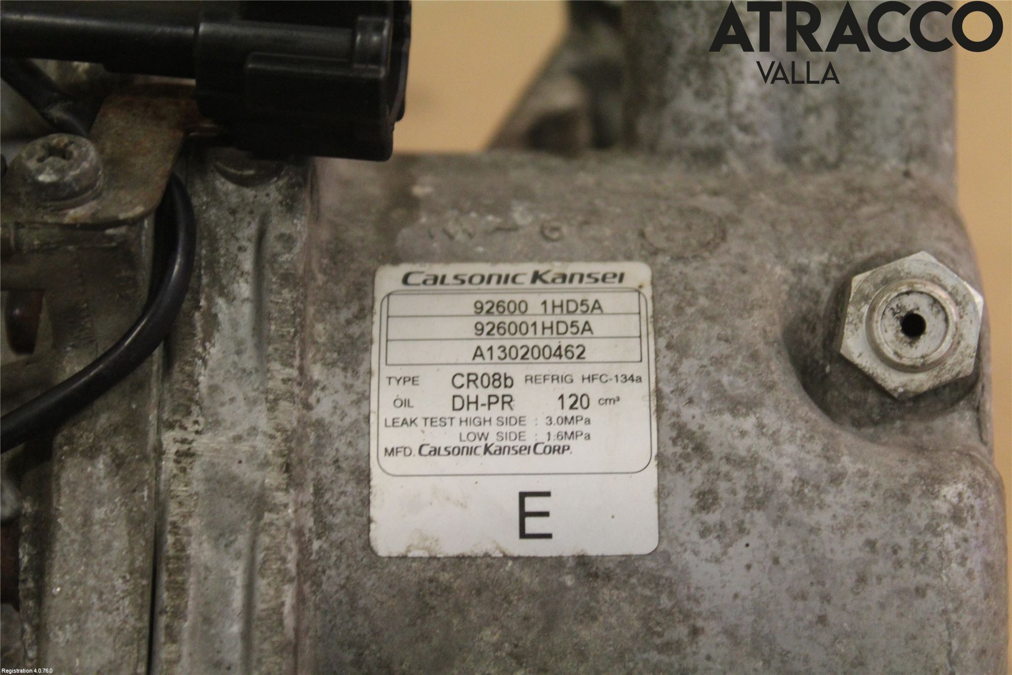 Nissan MICRA 11-16 Varme Ac Kompressor