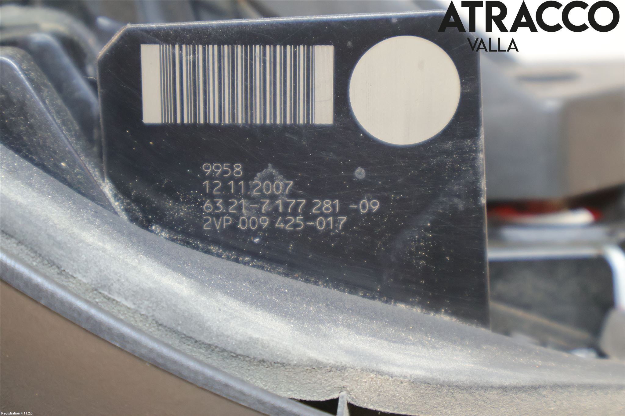 BMW 5 E60/61 Sed/Tou 02-10 Baklykt Venstre