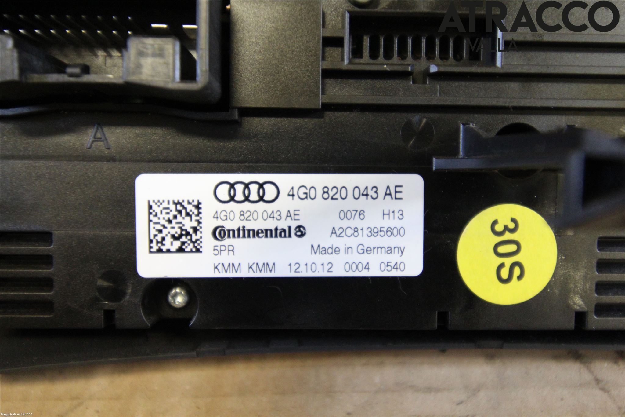 Audi A6/S6 4G 11-18 Varme Ac Betjening-Display