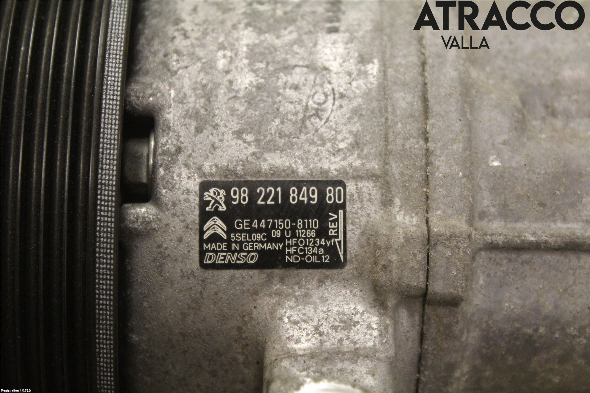 Peugeot 2008 13-20 Varme Ac Kompressor