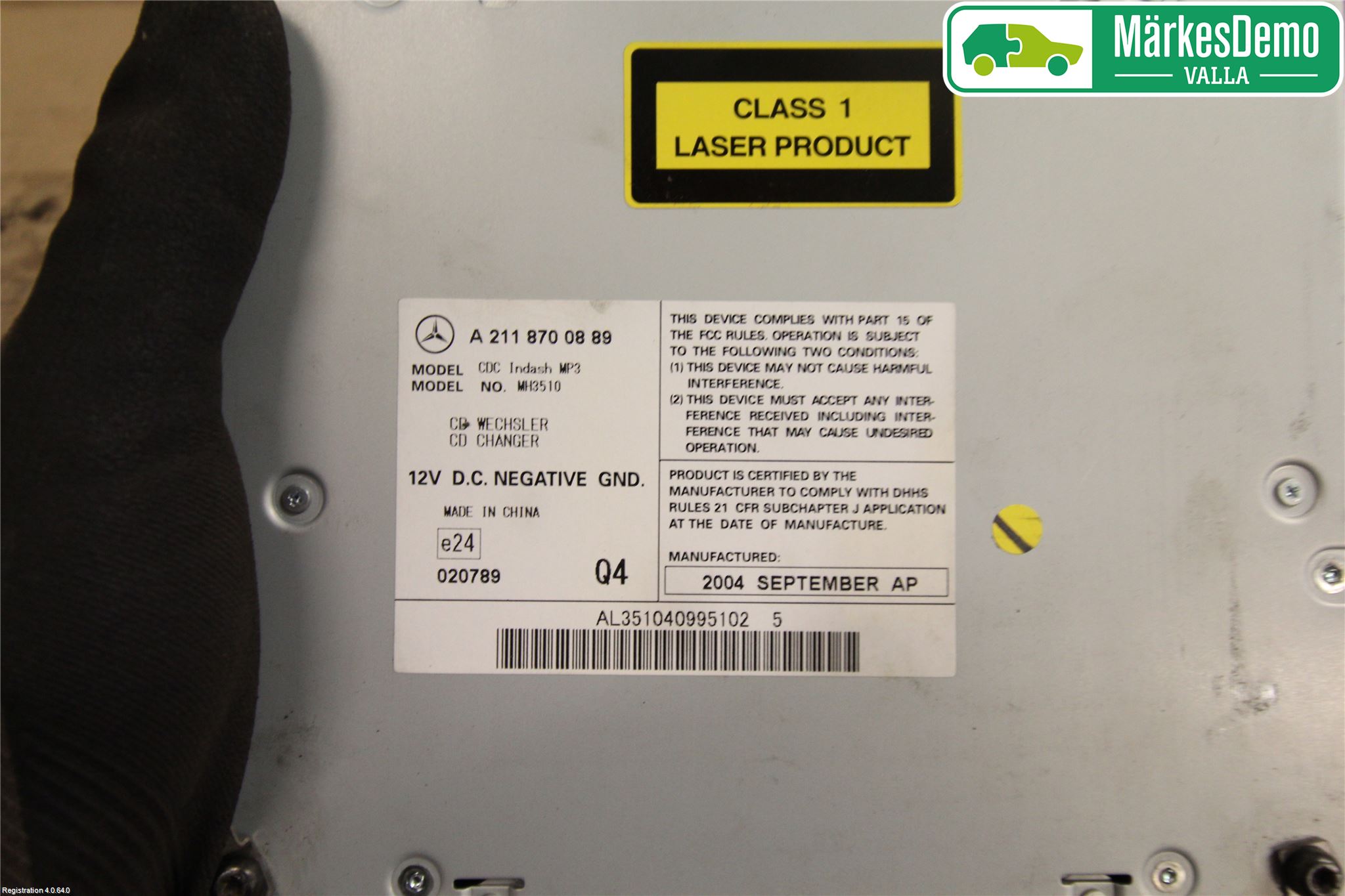 Mercedes-Benz MB CLS (C219) 03-11 Stereo Cd Veksler