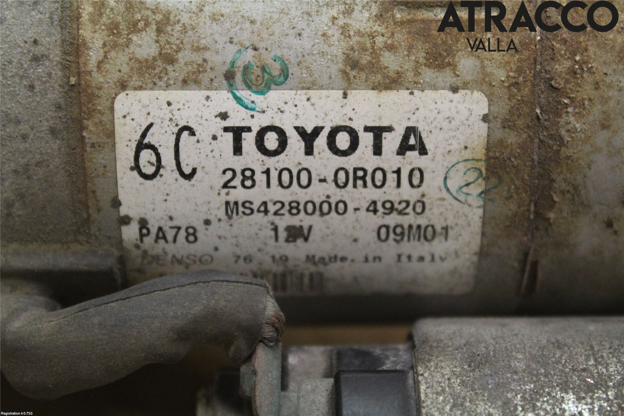Toyota AVENSIS 09-15 Startmotor Diesel