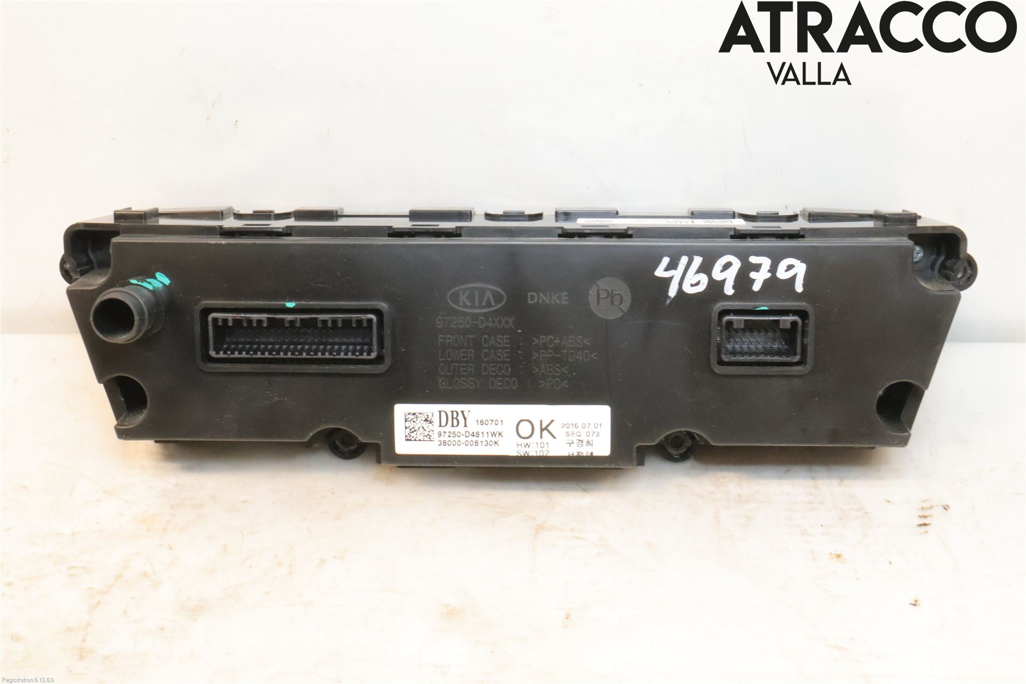 Kia OPTIMA 16-20 Varme Ac Betjening-Display