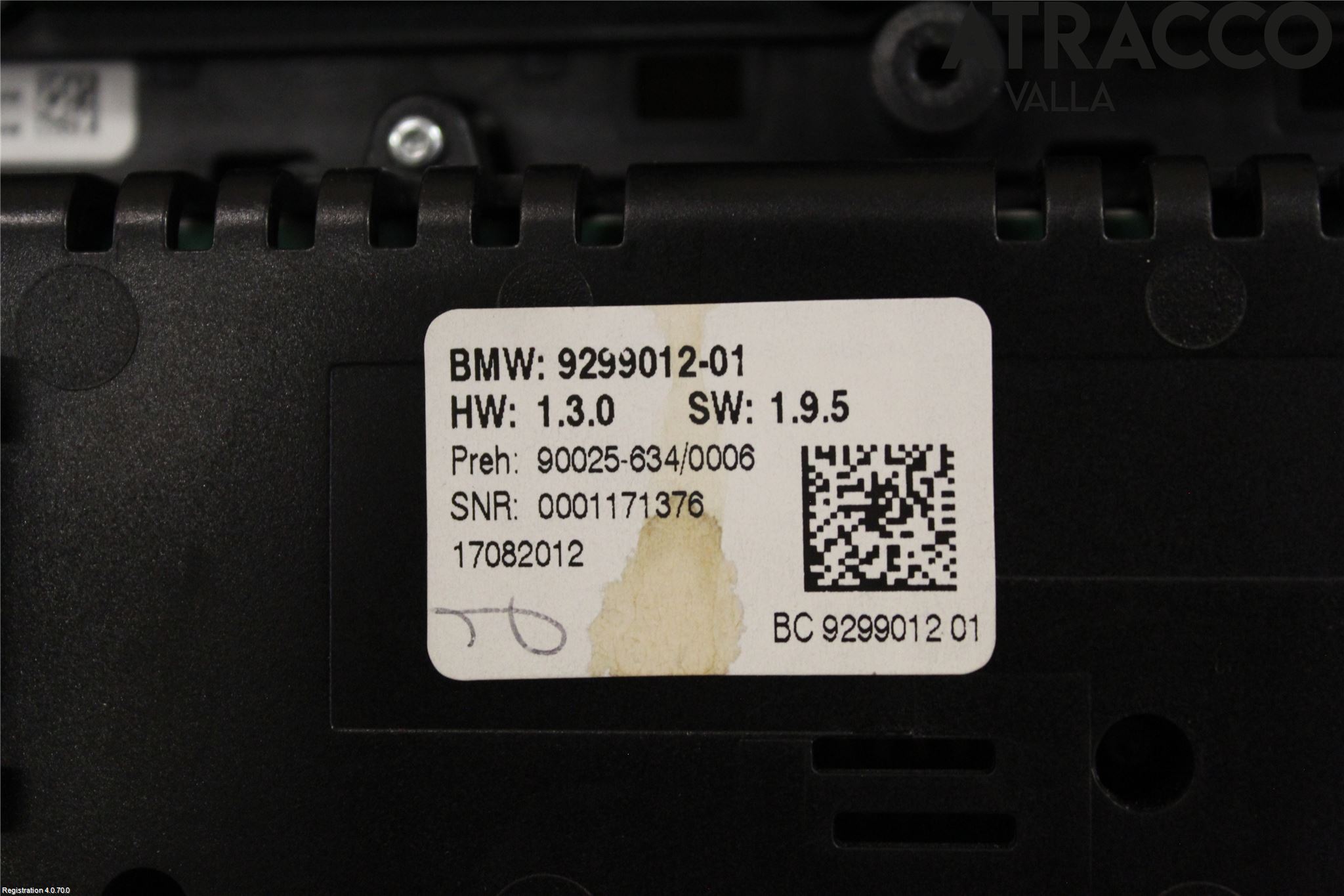 BMW 5 F10/F11/F18 09-17 Varme Ac Betjening-Display