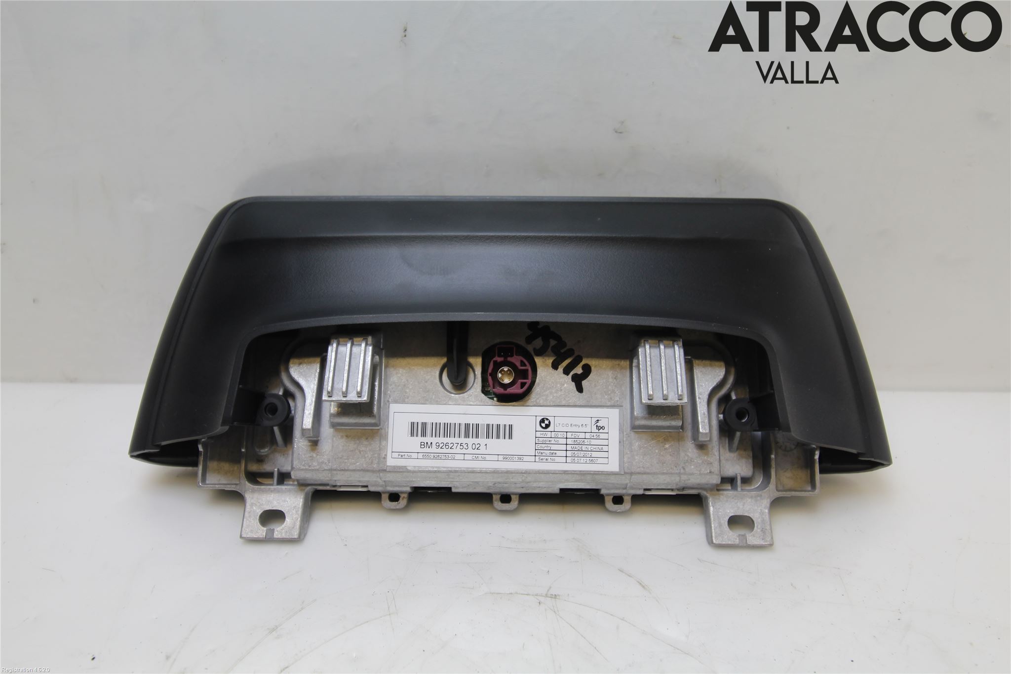 BMW 3 F30/F31/F80 12-19 Instr Skjerm Dvd-Gps-Ac-Tlf