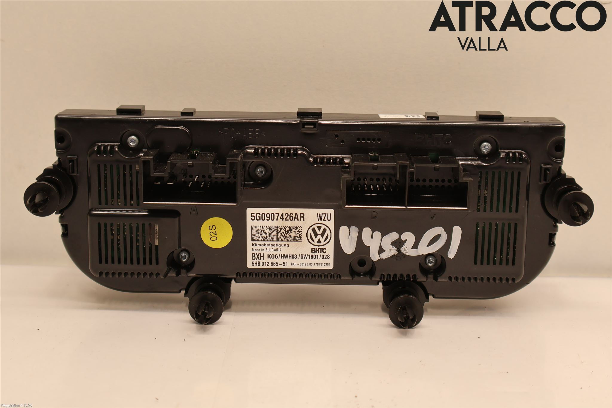 Volkswagen VW GOLF / E-GOLF VII 13-20 Varme Ac Betjening-Display