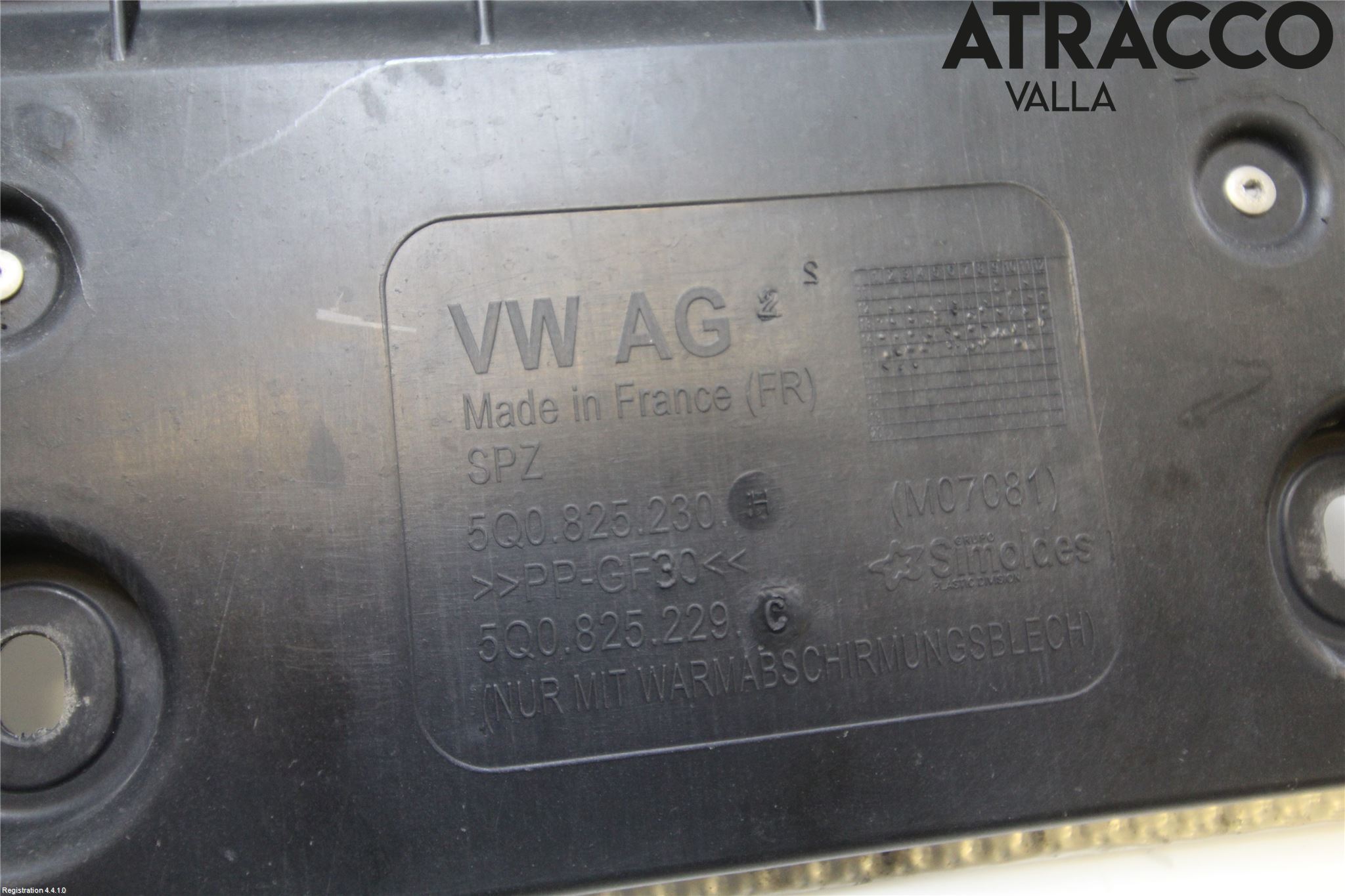 Volkswagen VW PASSAT 15-19 Bunnplate U Motor-Gear-Dørk