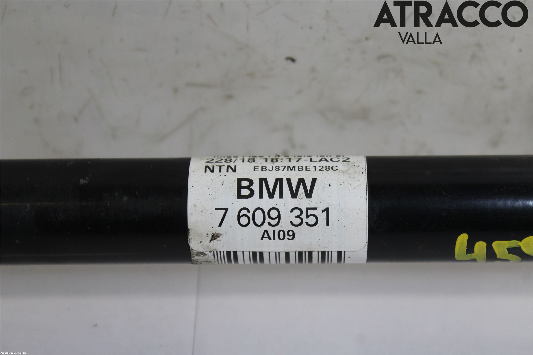 BMW 3 F30/F31/F80 12-19 Drivaksel Bak Kompl Venstre