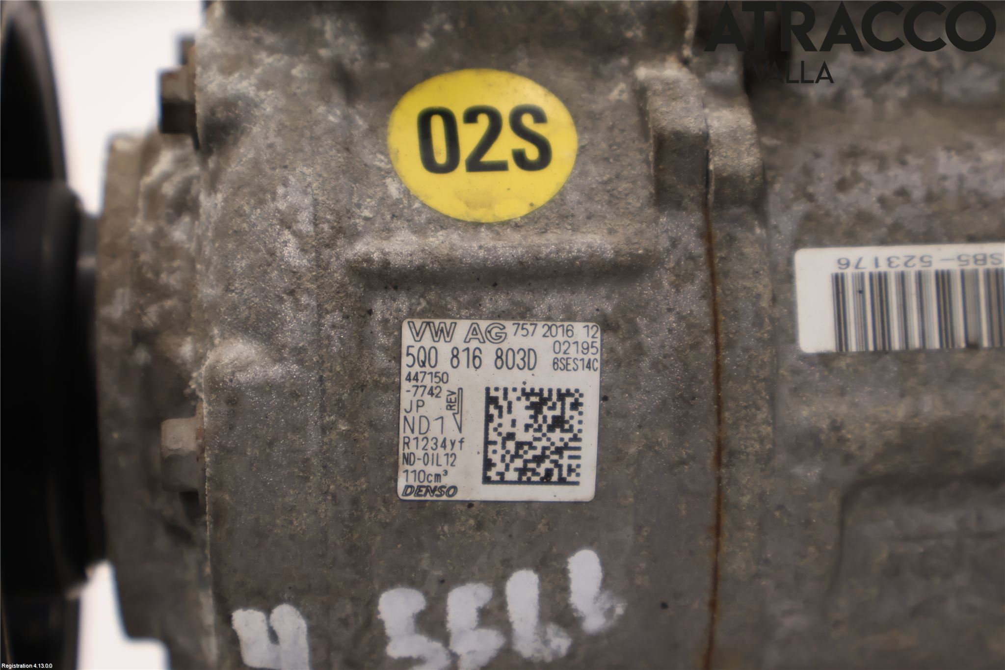 Audi A3/S3 8V 13-20 Varme Ac Kompressor