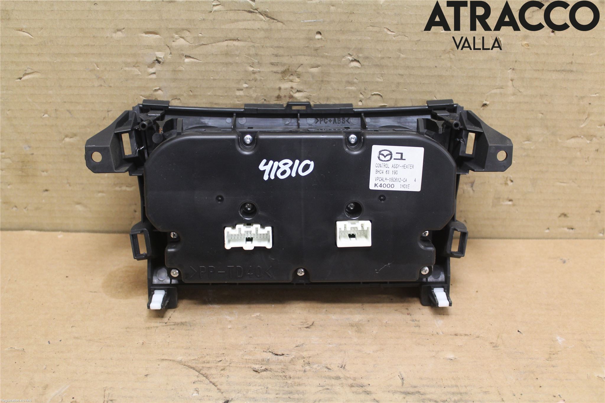 Mazda 3 II 09-13 Varme Ac Betjening-Display
