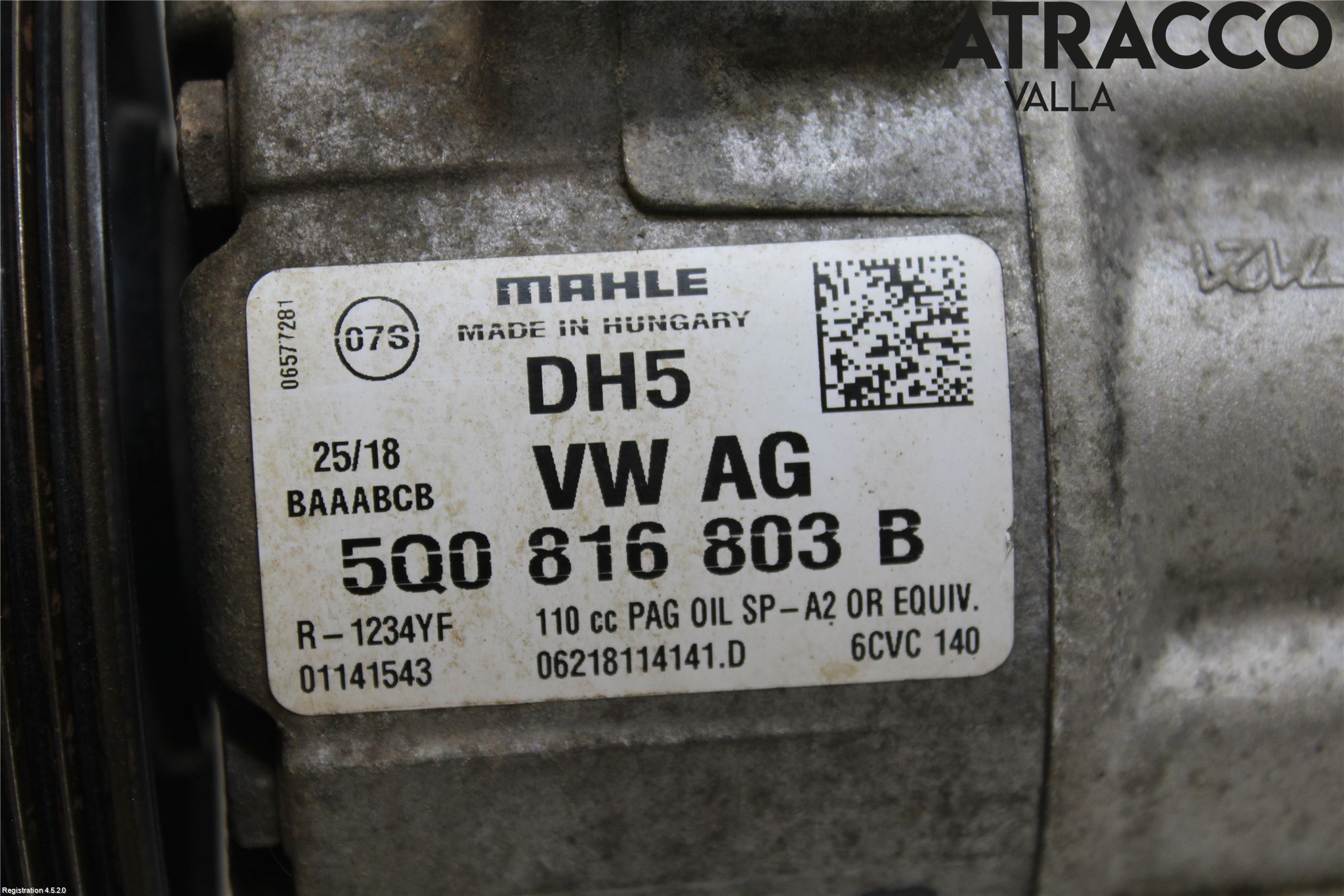 Volkswagen VW TIGUAN 16-24 Varme Ac Kompressor