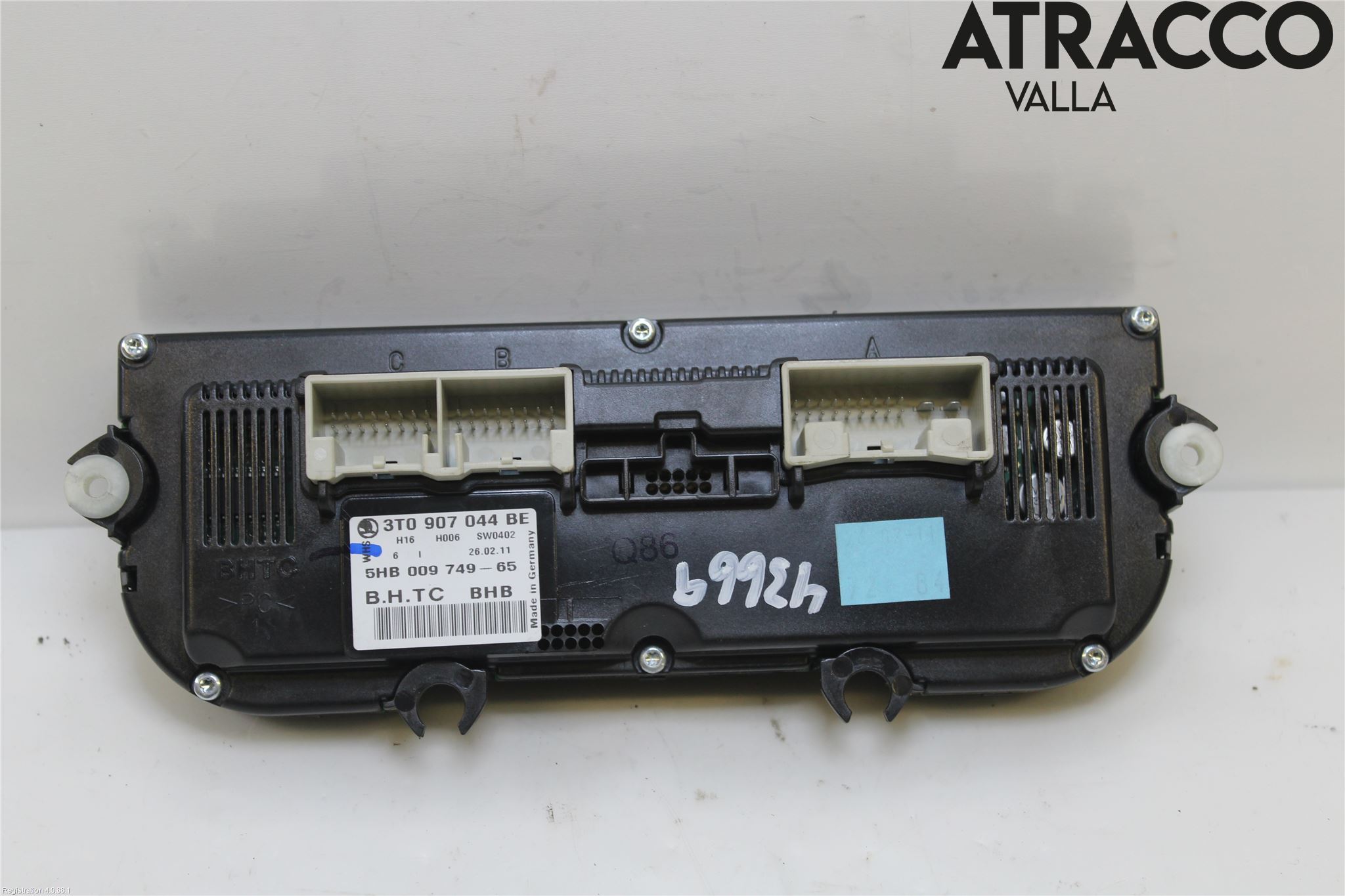 Skoda YETI Varme Ac Betjening-Display