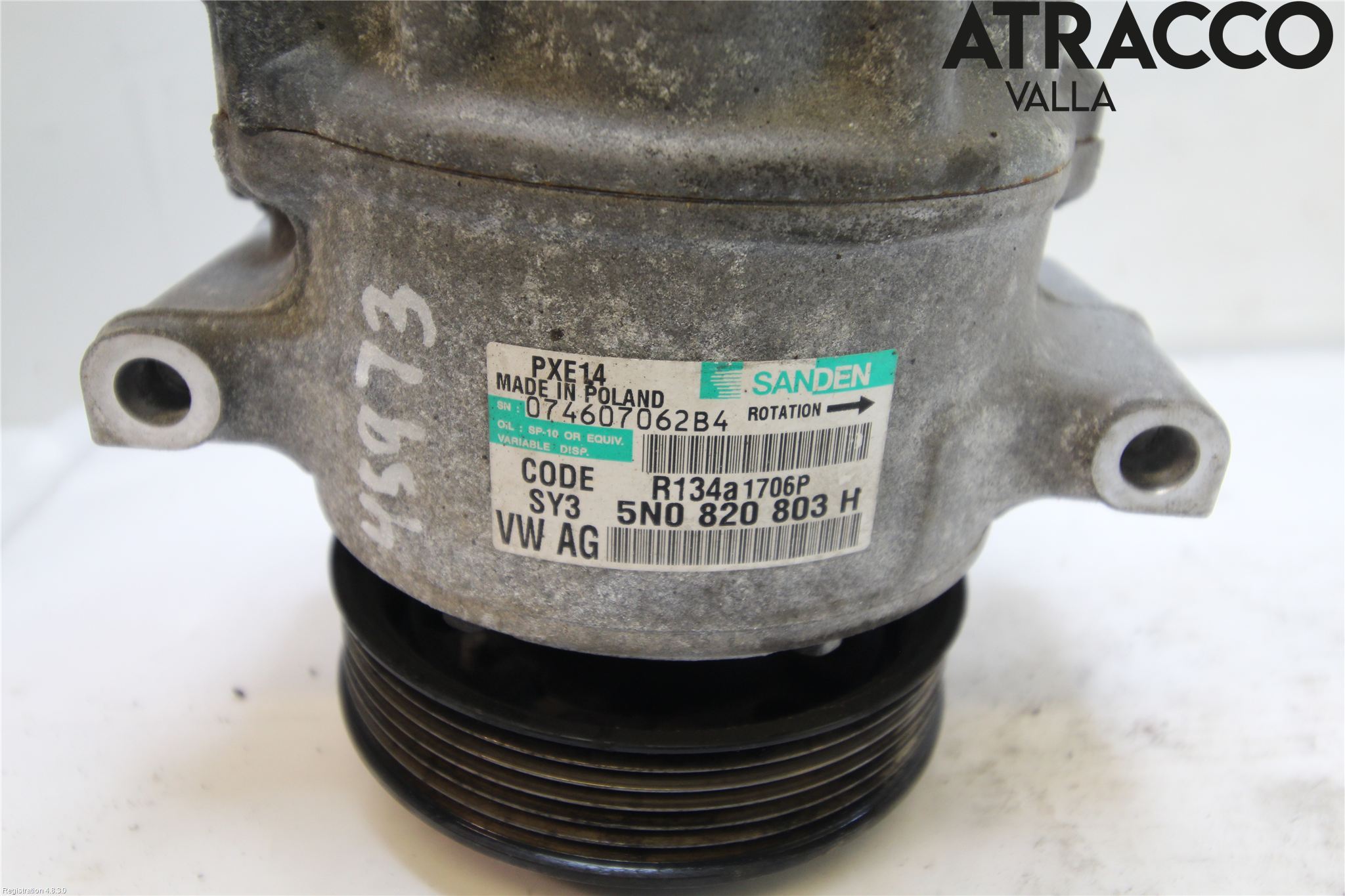 Volkswagen VW GOLF VI 09-13 Varme Ac Kompressor