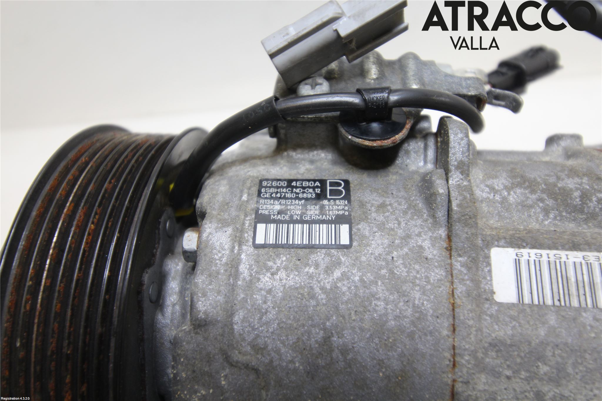 Nissan QASHQAI 14-17 Varme Ac Kompressor