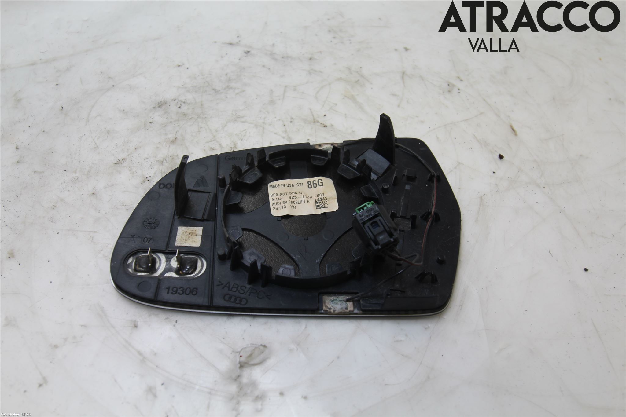 Audi A4/S4 08-11 Speil Glass H