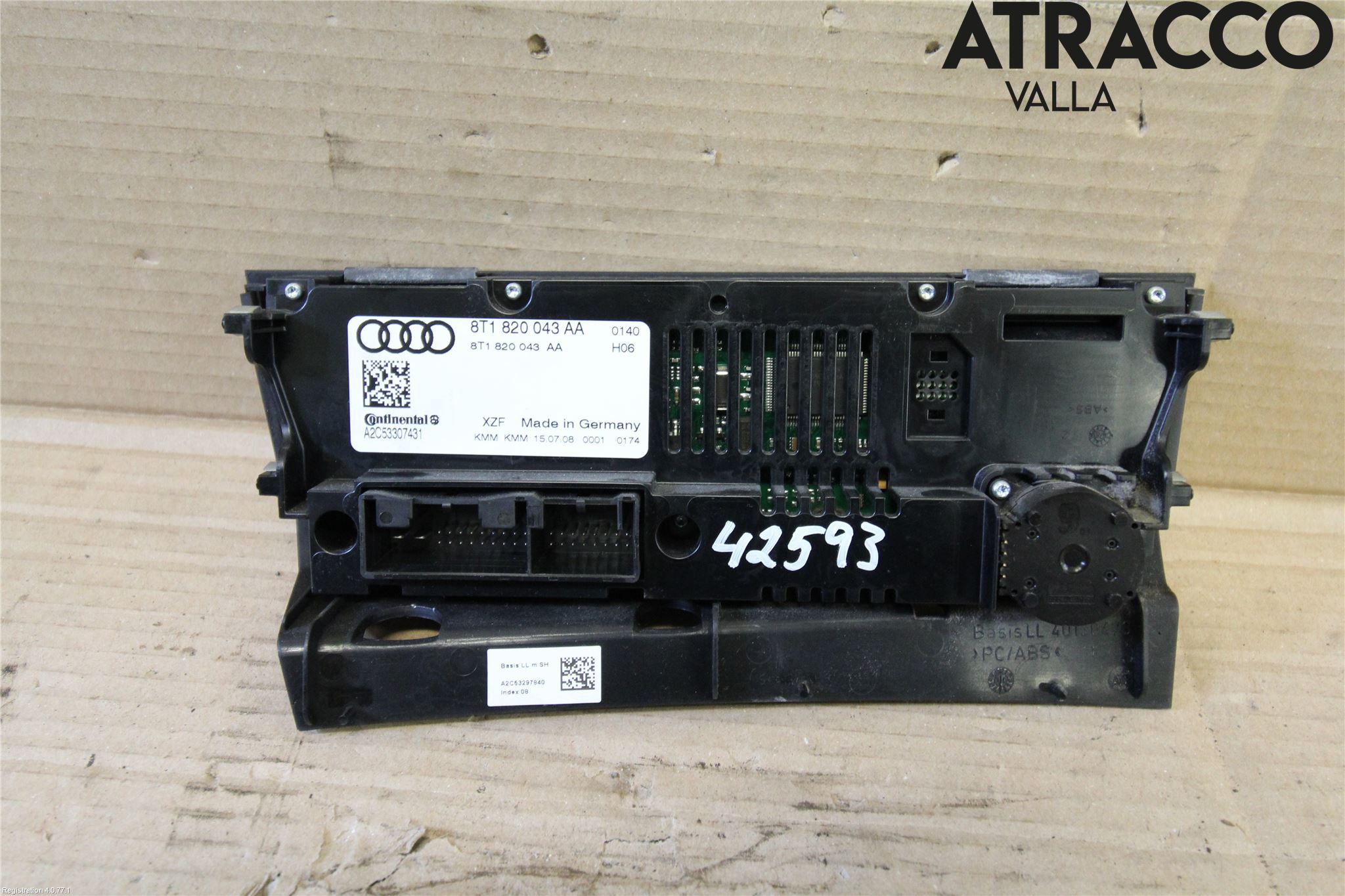 Audi A4/S4 08-11 Varme Ac Betjening-Display
