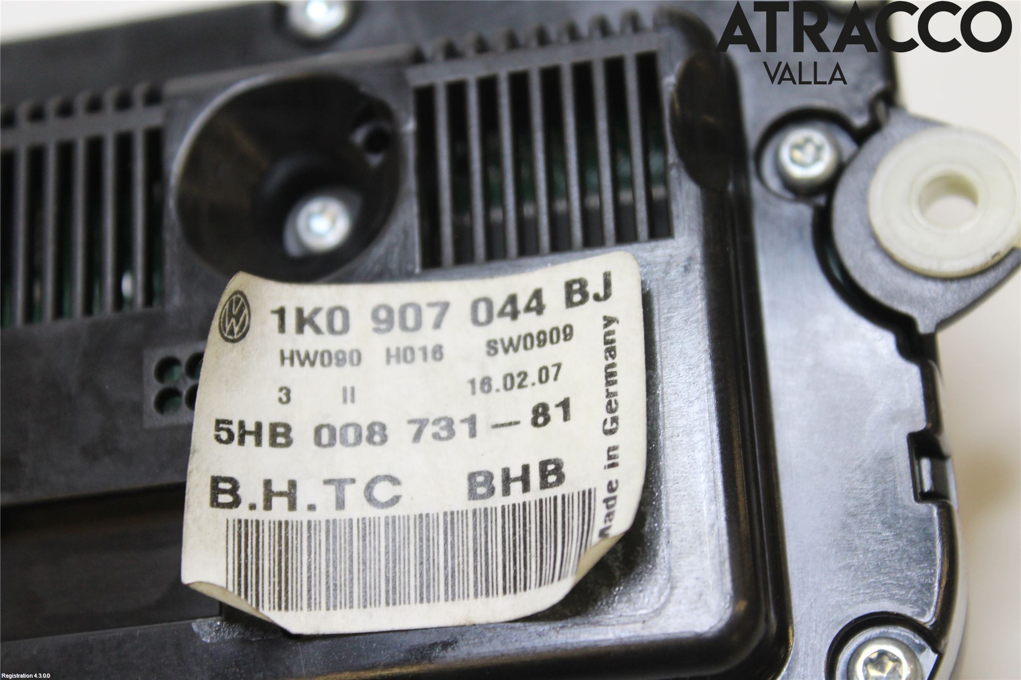 Volkswagen VW TOURAN 03-10 Varme Ac Betjening-Display