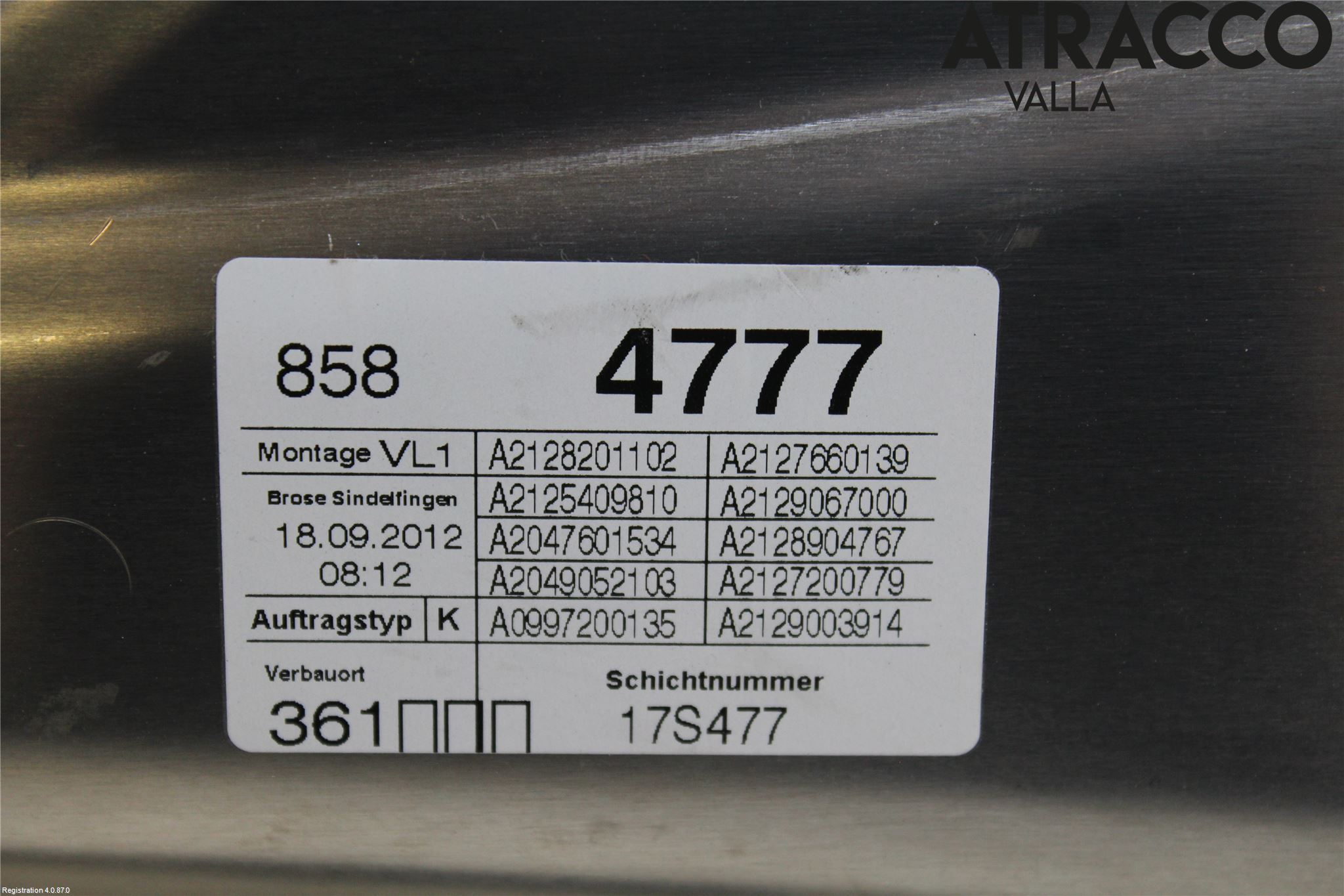 Mercedes-Benz MB E-KLASS (W212) 09-16 Vindusheis El Komp