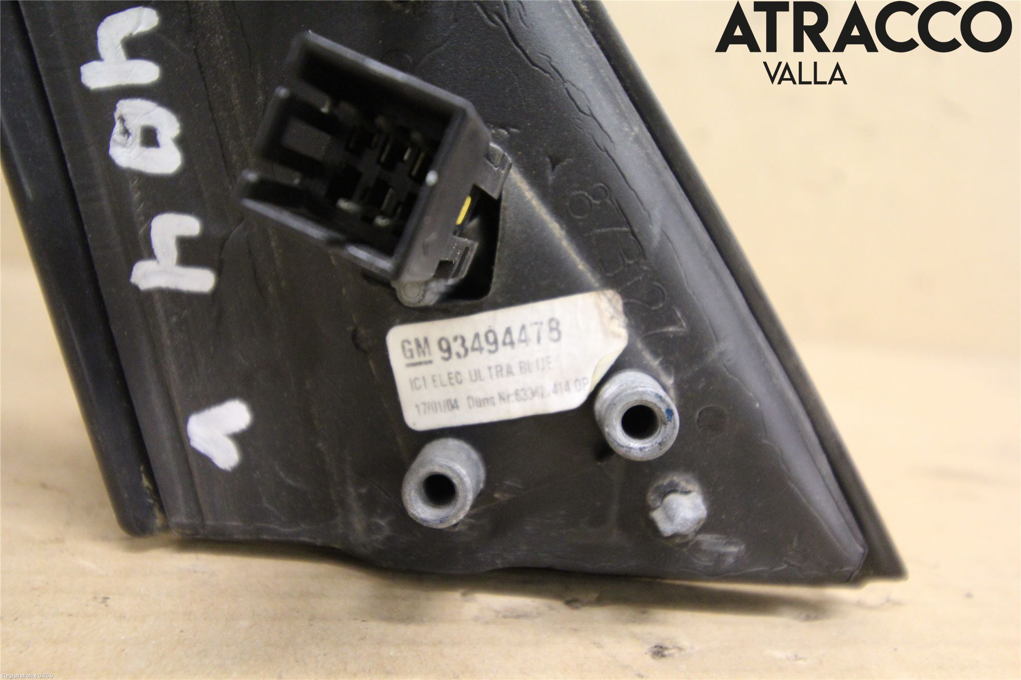 Opel MERIVA A   03-10 Speil V M-El Justering