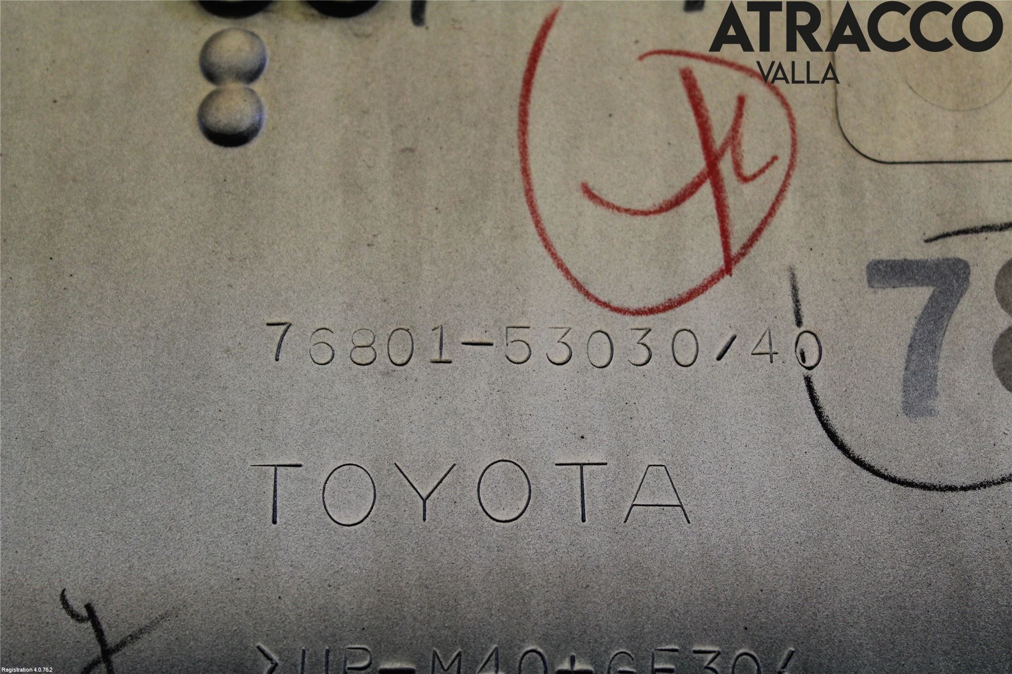 Lexus IS 220d/250/350 06-13 Refleksplate - Skiltplate