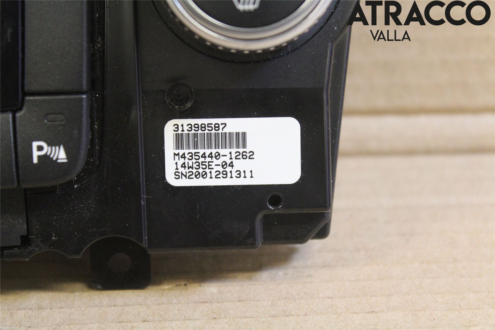 Volvo V60 14-18 Varme Ac Betjening-Display