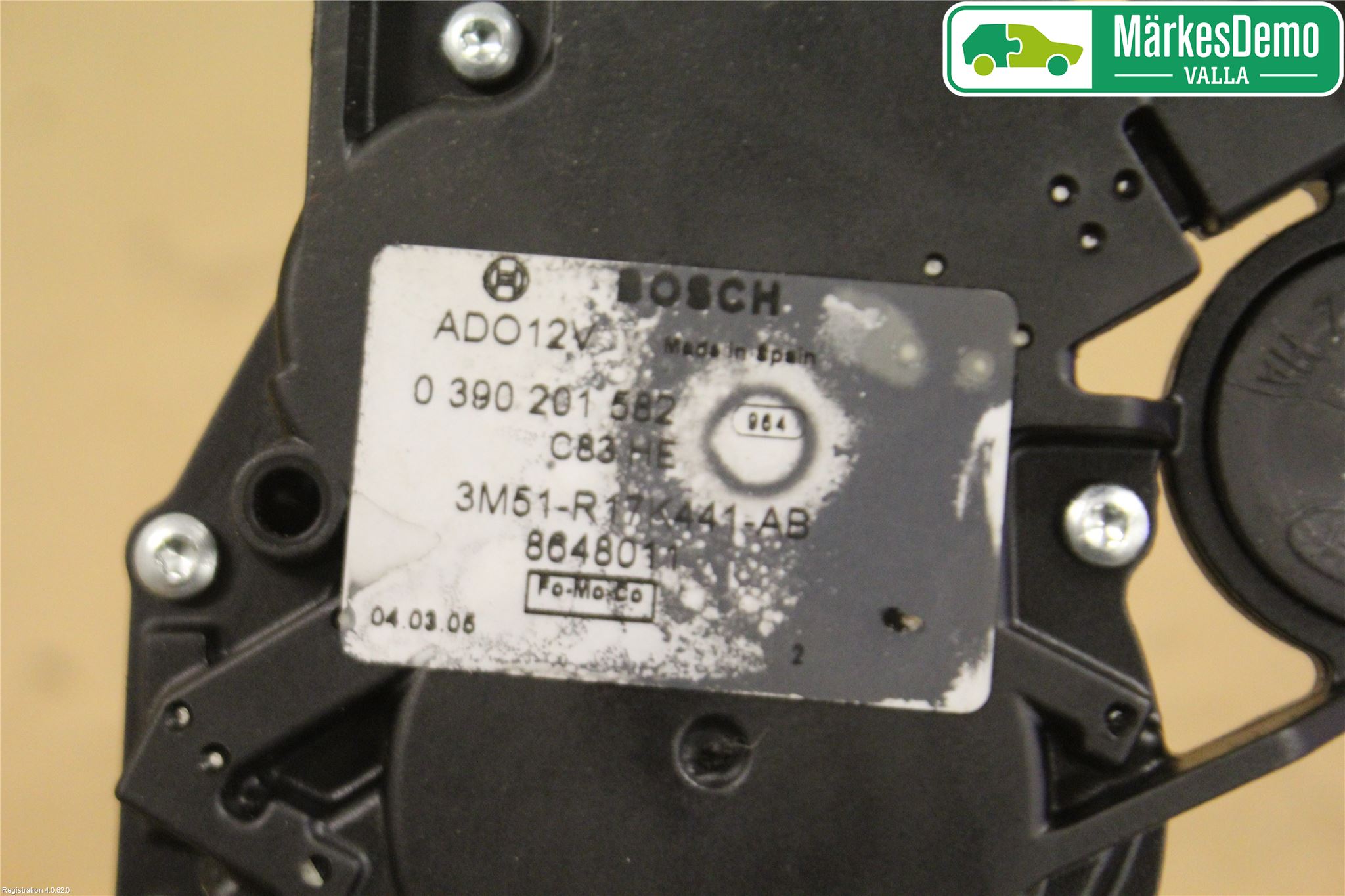 Volvo V50 04-07 Viskermotor Bakluke
