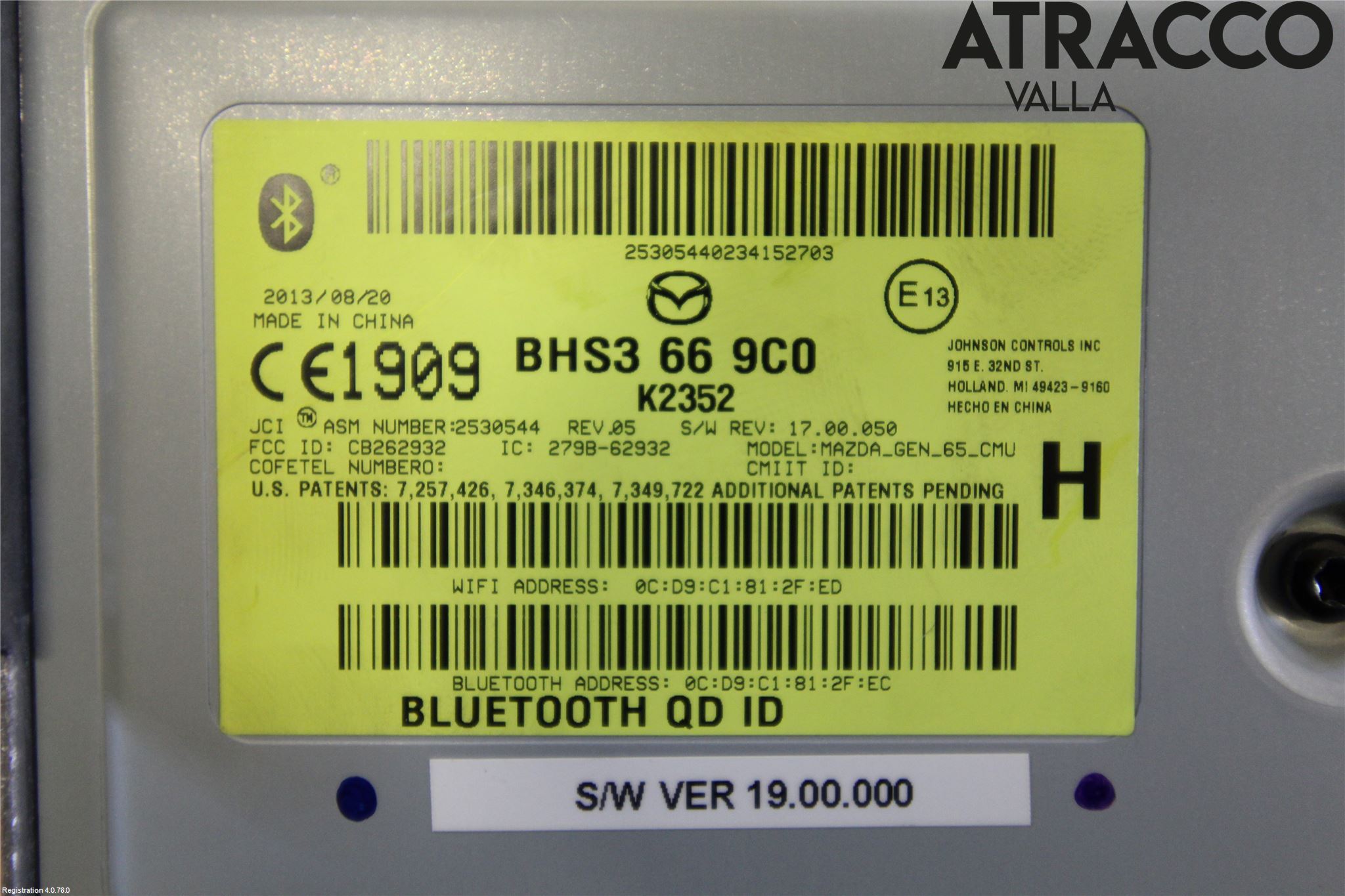 Mazda 3 III 14-19 Stereo Forsterker