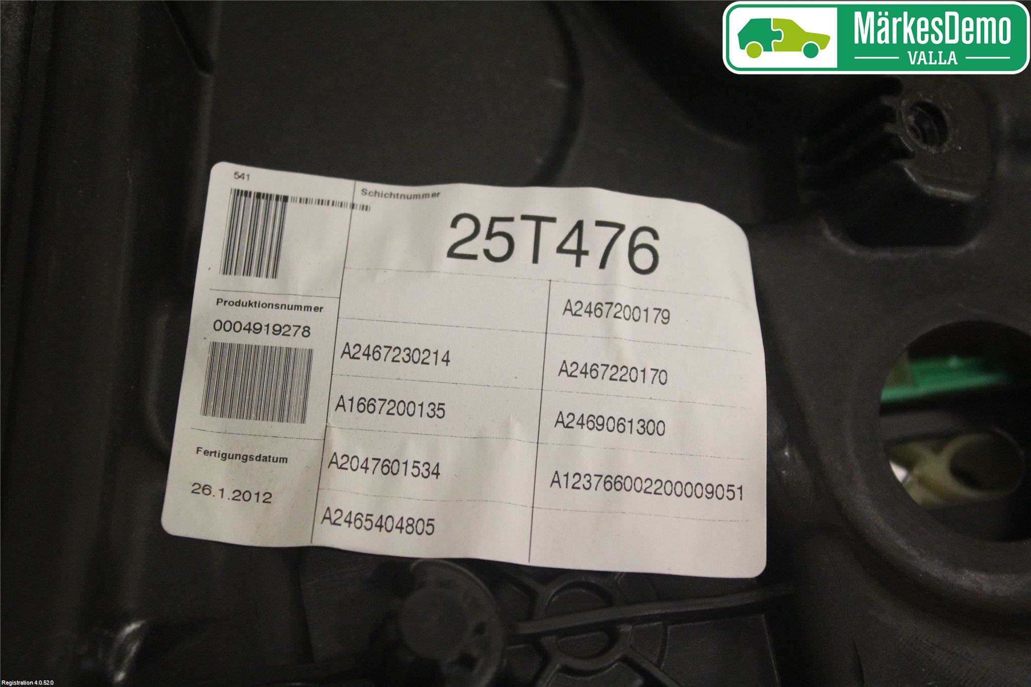 Mercedes-Benz MB B-KLASS (W246/W242) 12-19 Vindusheis El Komp