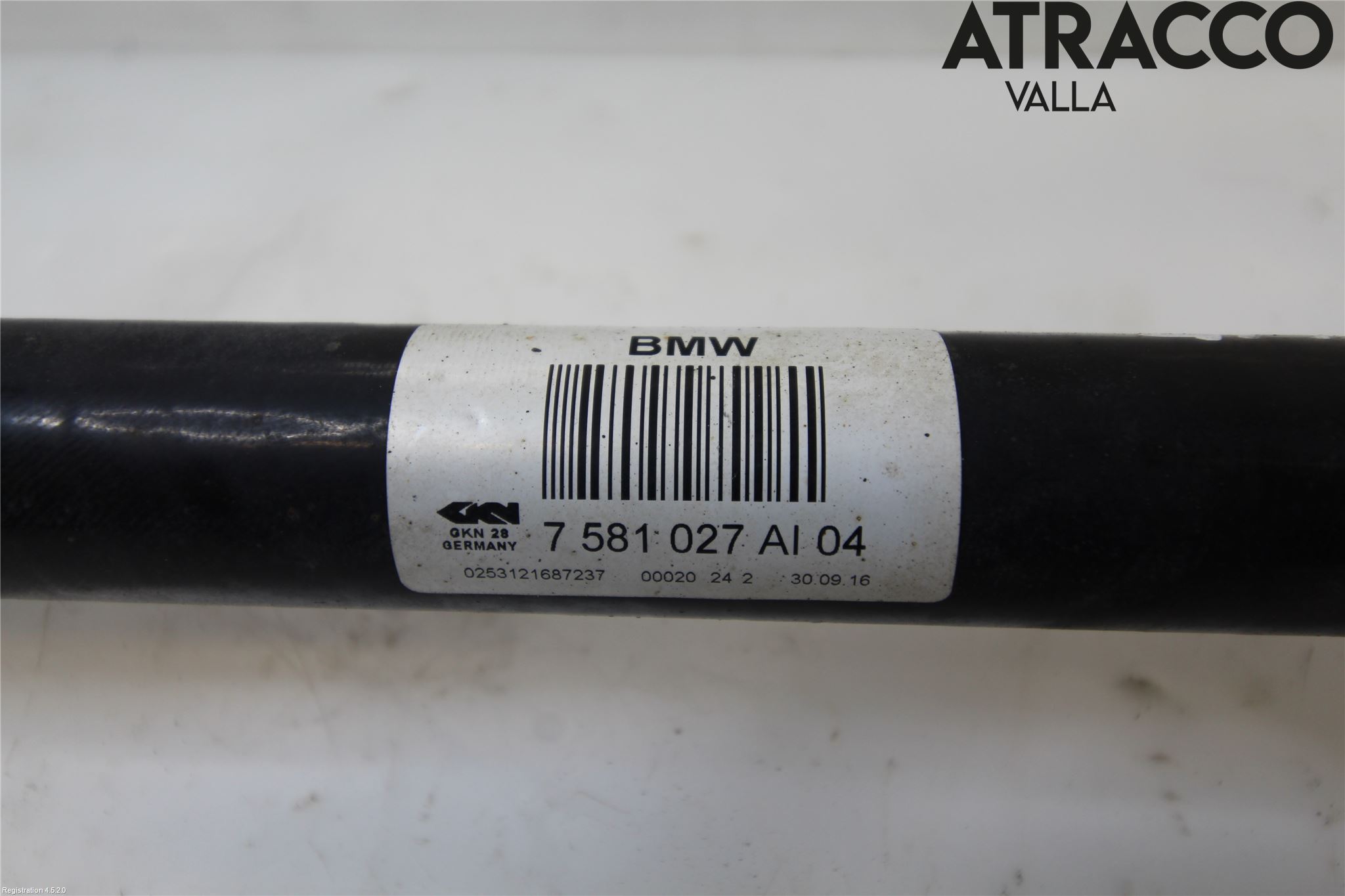 BMW 5 F10/F11/F18 09-17 Drivaksel Bak Kompl Venstre