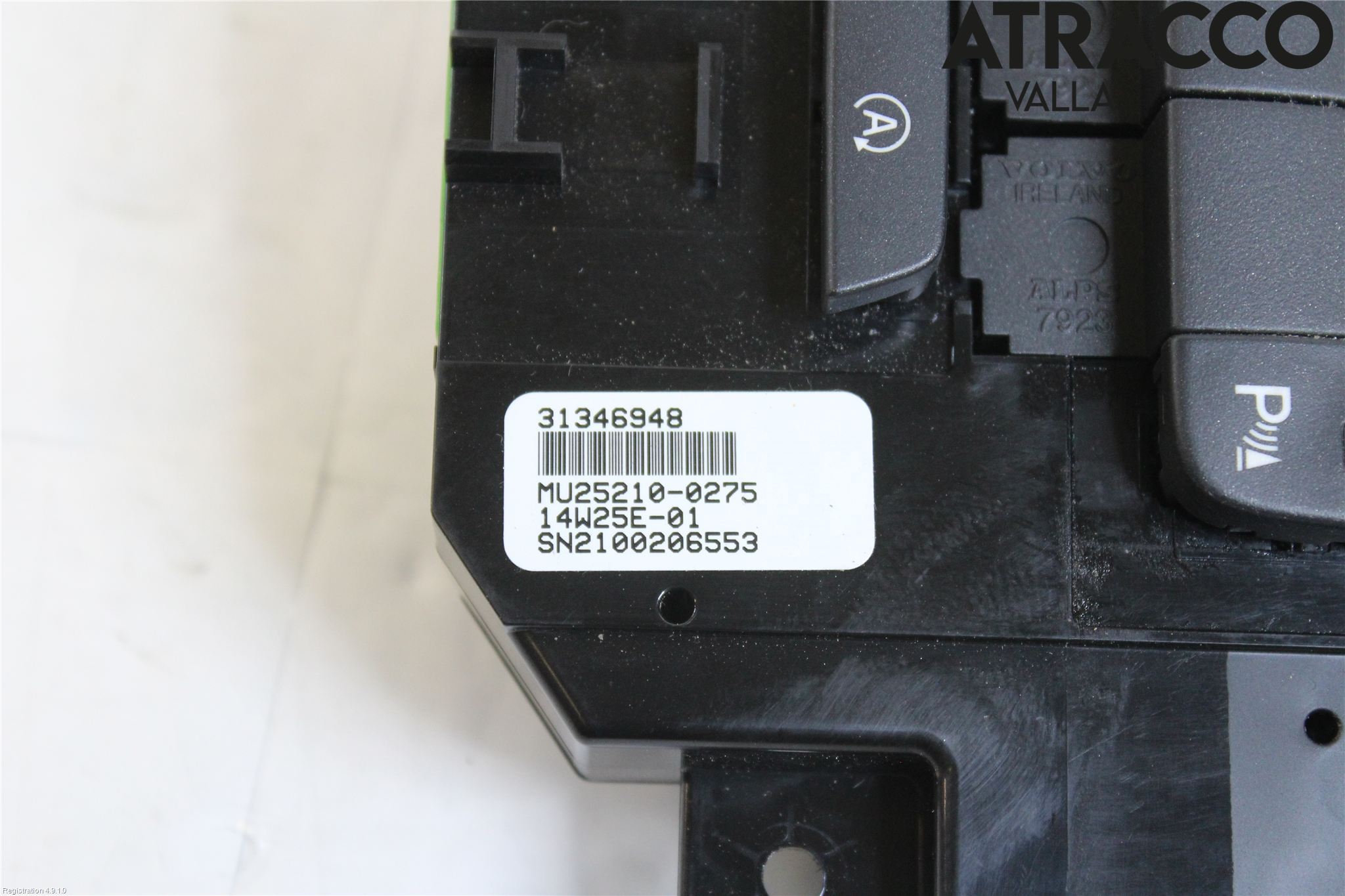 Volvo V40 12-19 Varme Ac Betjening-Display