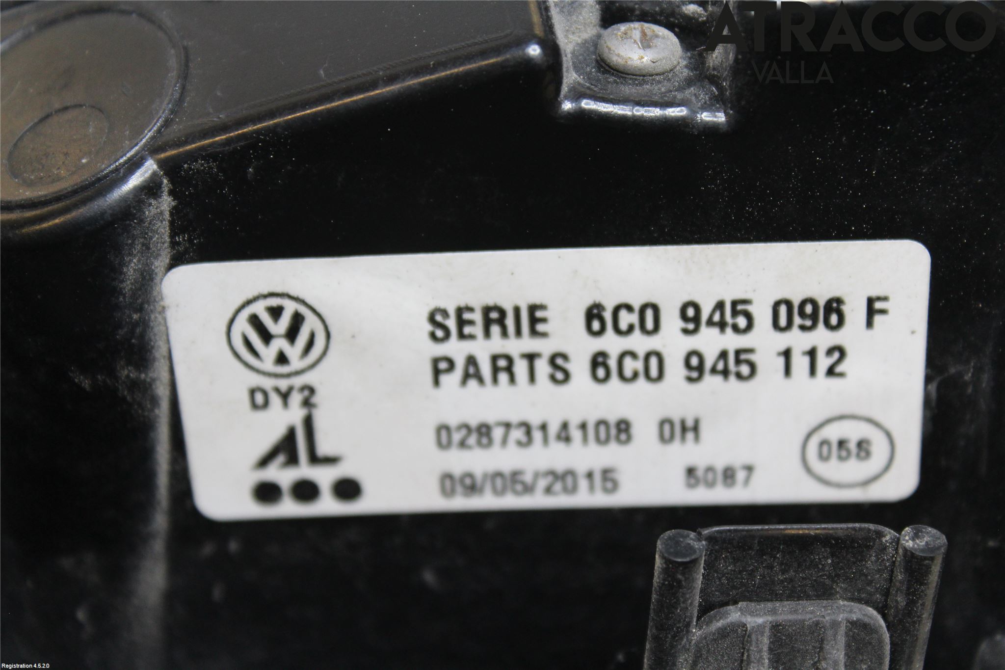Volkswagen VW POLO 10-17 Baklykt Høyre