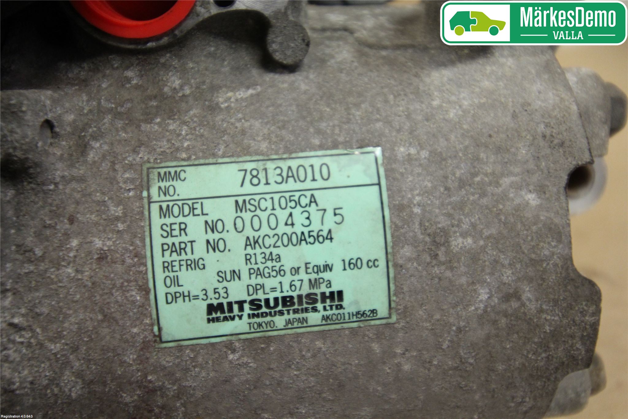Mitsubishi GRANDIS Varme Ac Kompressor